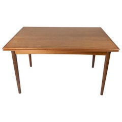 Dining Table Made In Teak With Extensions, Danish Design From 1960s