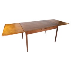 Dining Table in Teak with Extensions of Danish Design from the 1960s