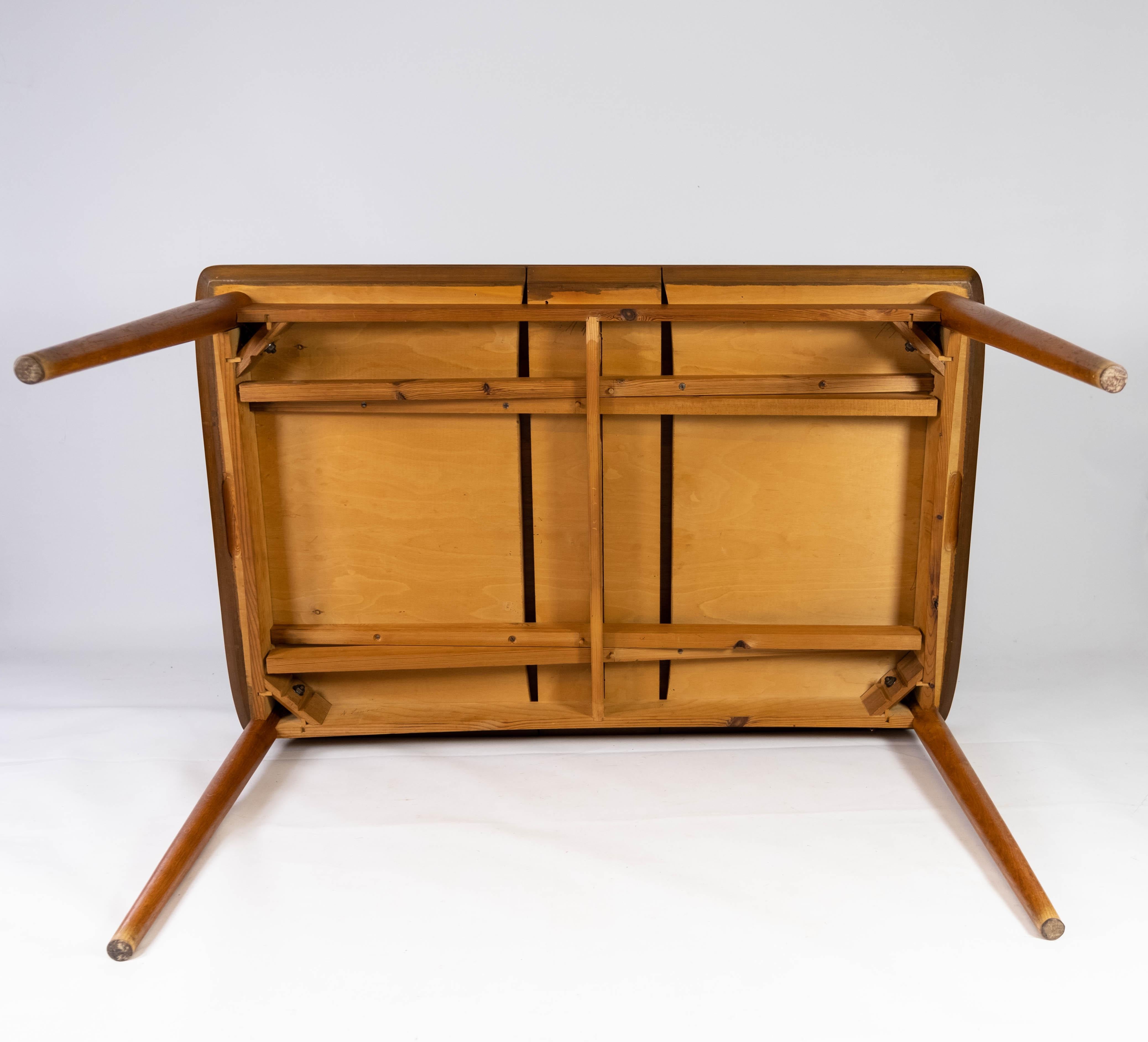 Dining Table in Teak with Extentions and Legs in Oak, of Danish Design, 1960s 7