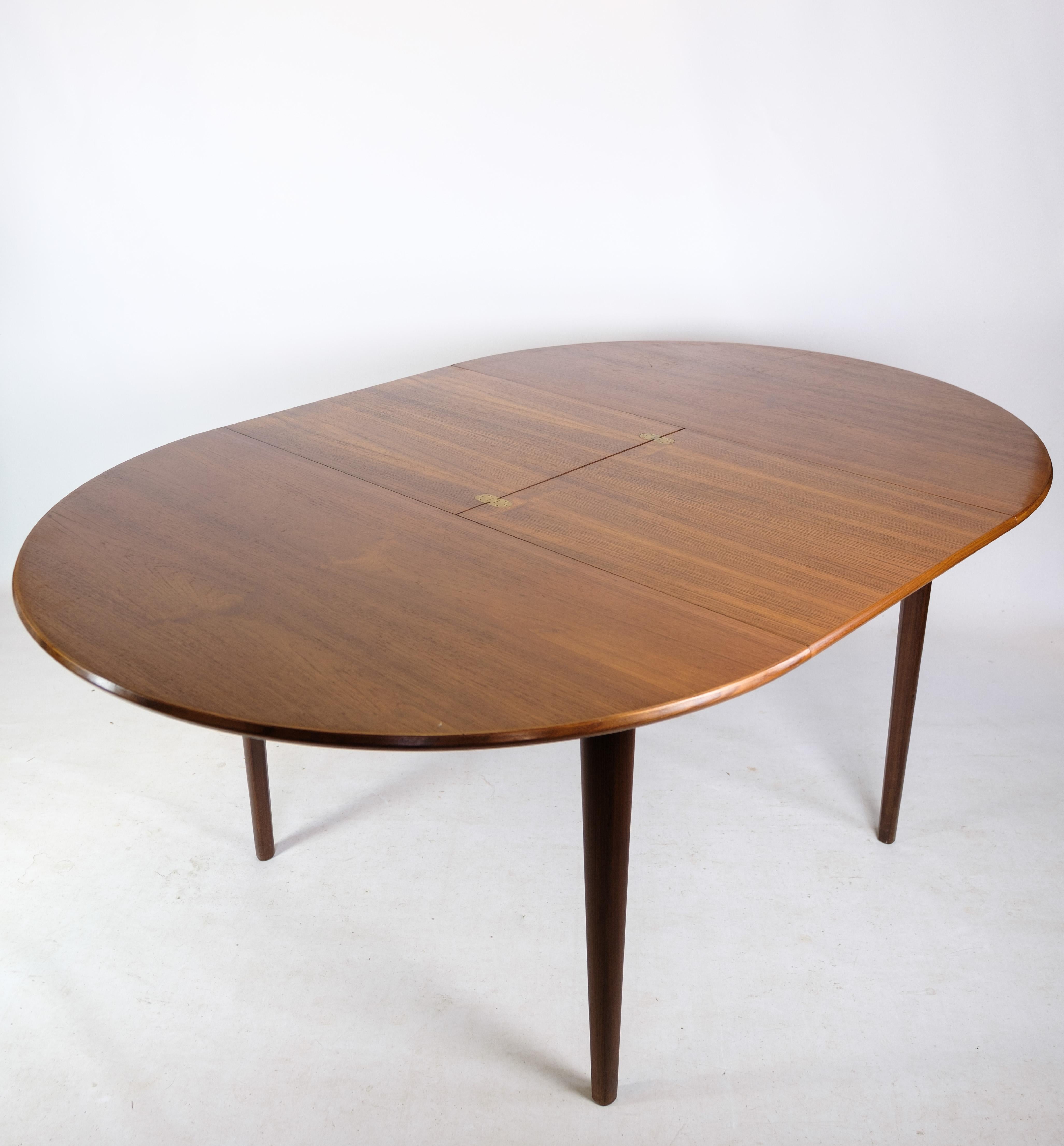 Mesa De Comedor En Madera De Teca De Diseño Danés De Los Años 60 en venta 8