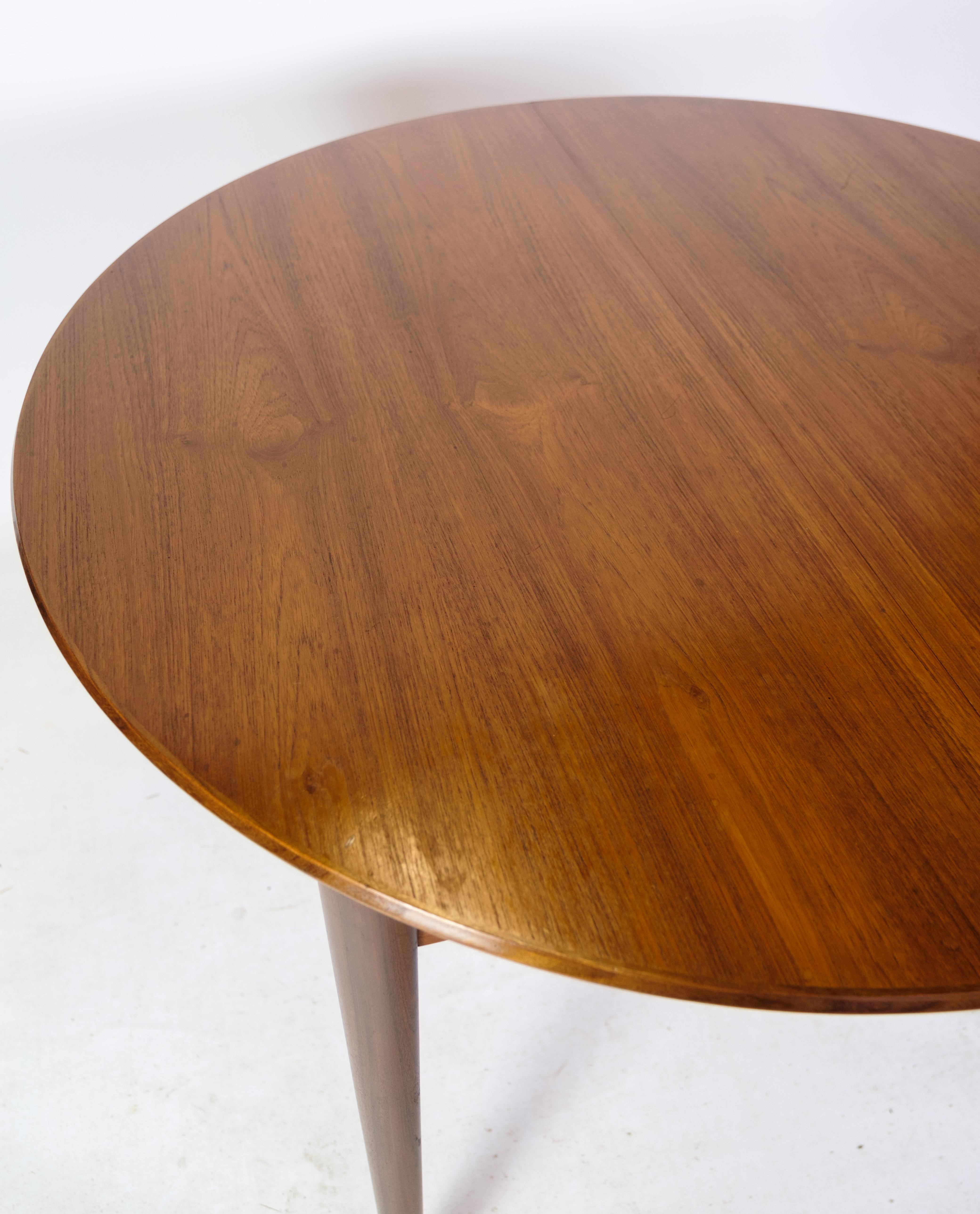Scandinavian Modern Dining table In Teak wood of Danish Design From the 1960 For Sale