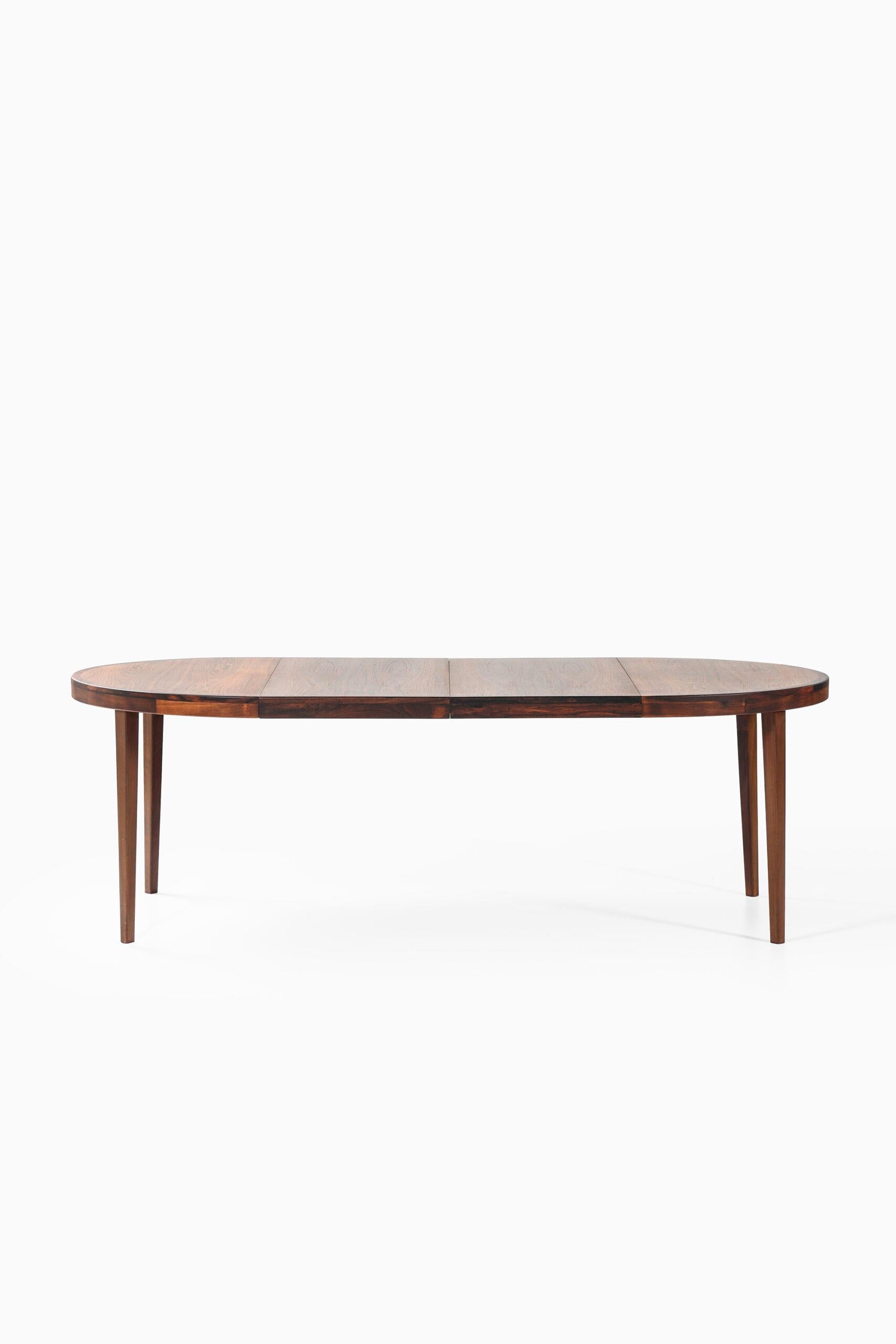Rosewood Dining Table in the Manner of Kai Kristiansen Produced in Denmark For Sale