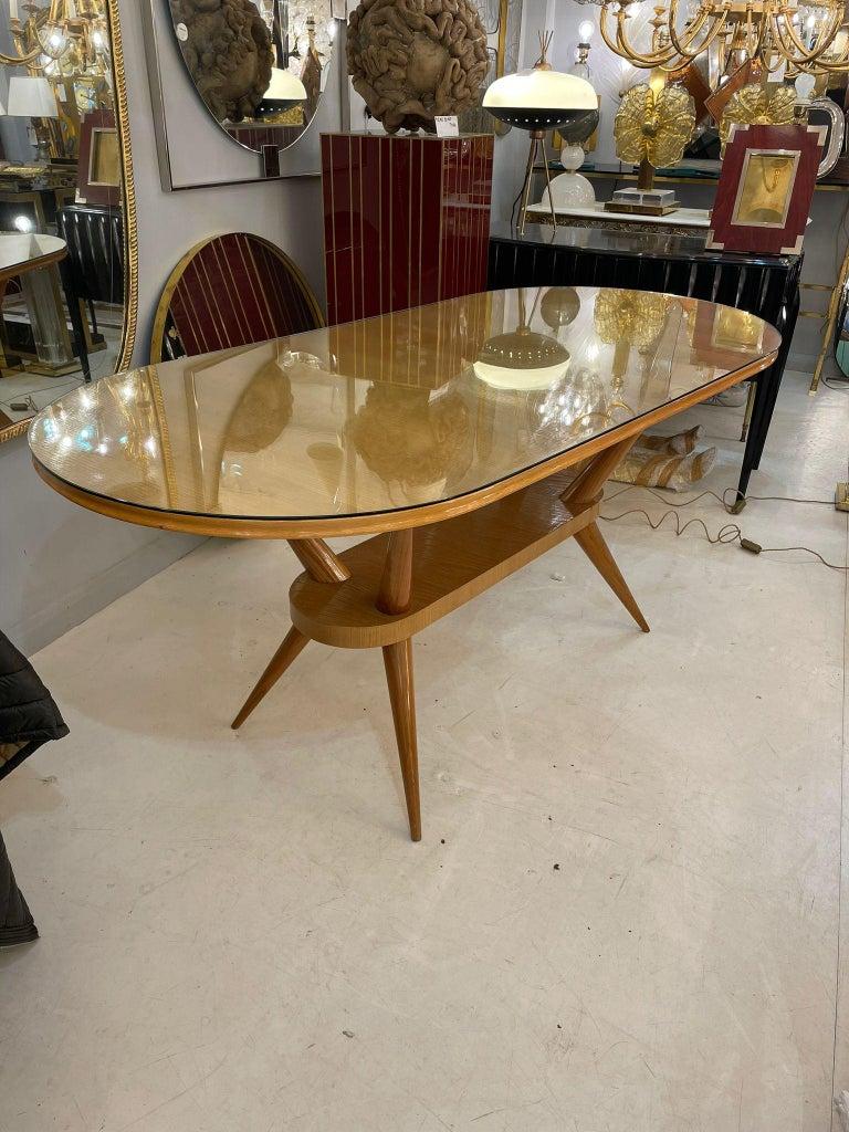 Mid-Century Modern Dining Table in the Style of Ico Parisi, Italy 1950s For Sale