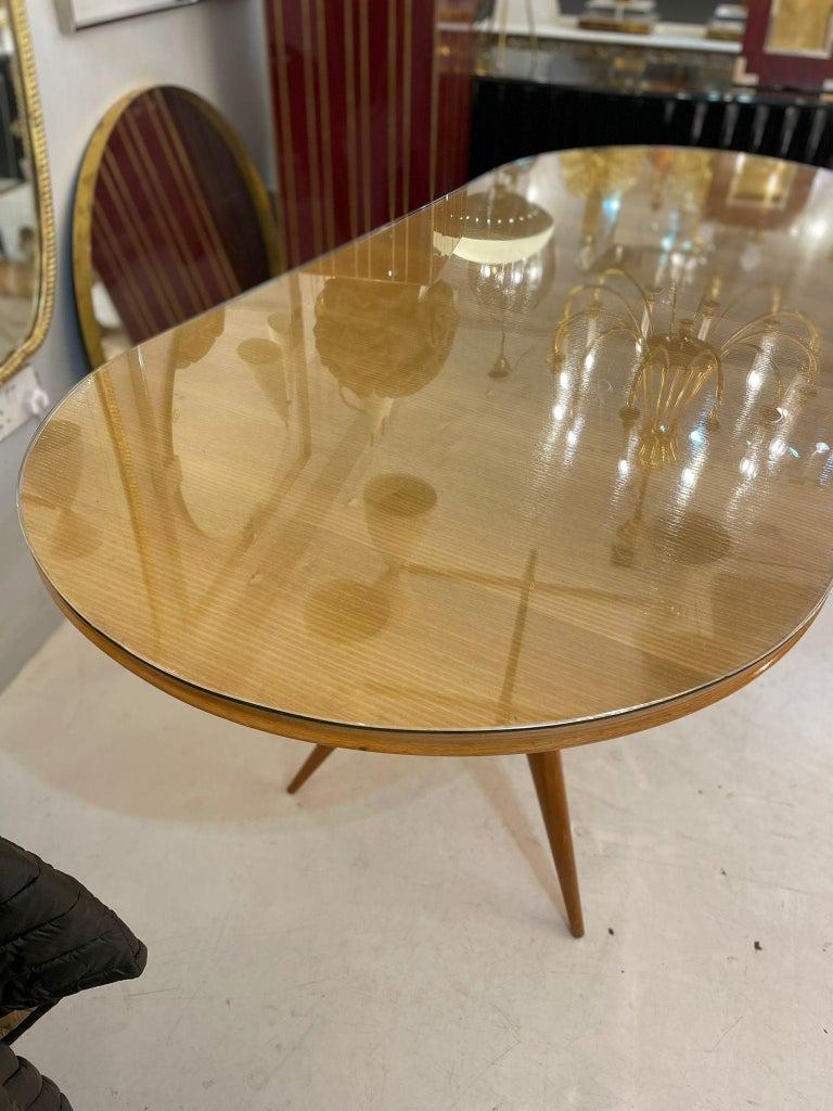 Dining Table in the Style of Ico Parisi, Italy 1950s In Good Condition For Sale In London, GB