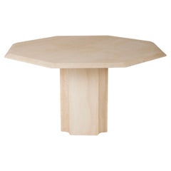 Dining table in travertine