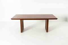 Dining Table in Walnut for Mobil Girgi, Italy 1970s