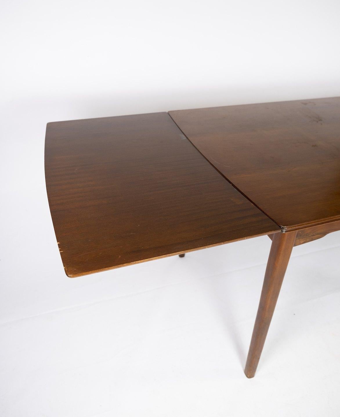 Dining Table in Walnut with Extension of Danish Design from the 1960s 3