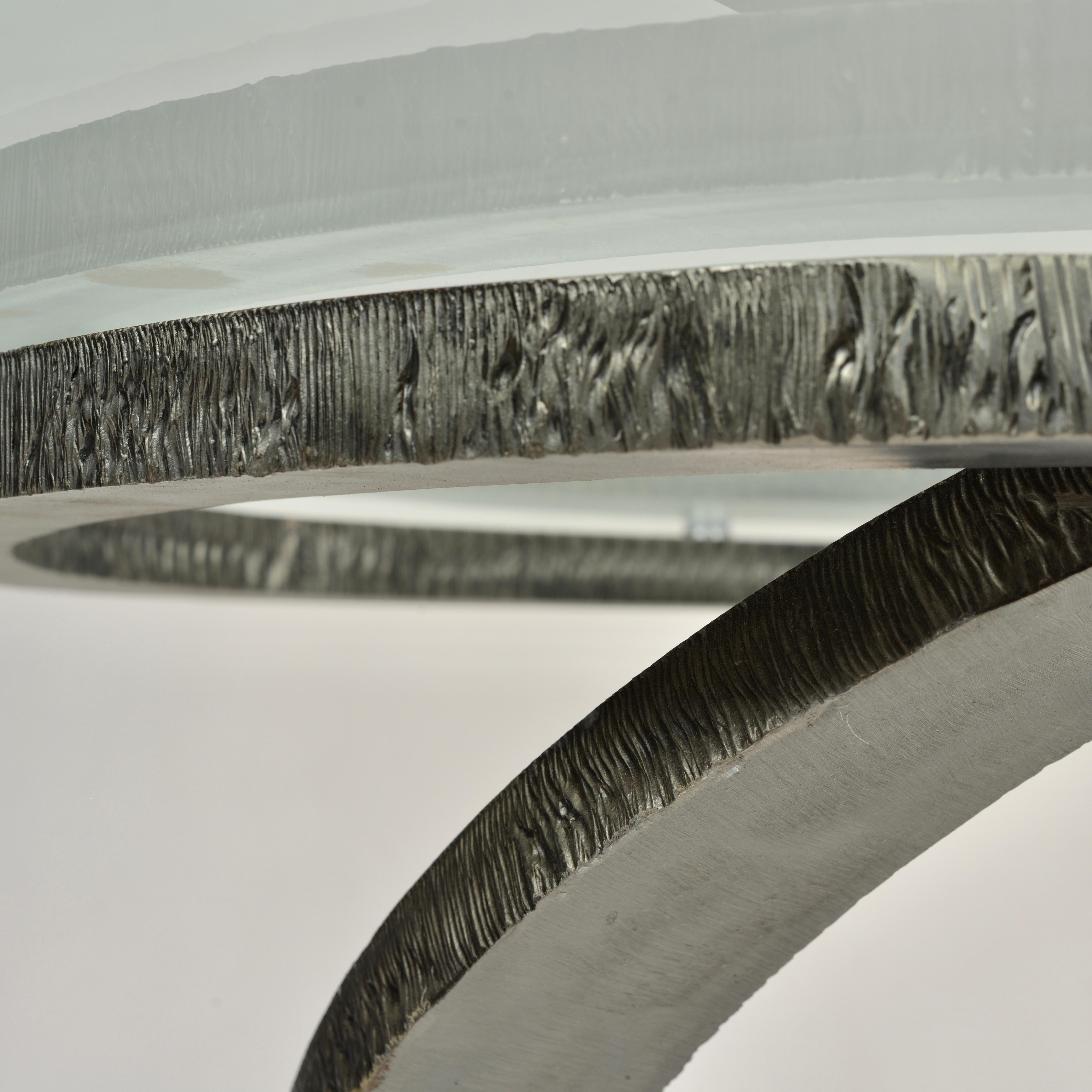 Table à manger  « Iron Flower » de Maurice Barilone, Roche Bobois ED. en vente 4