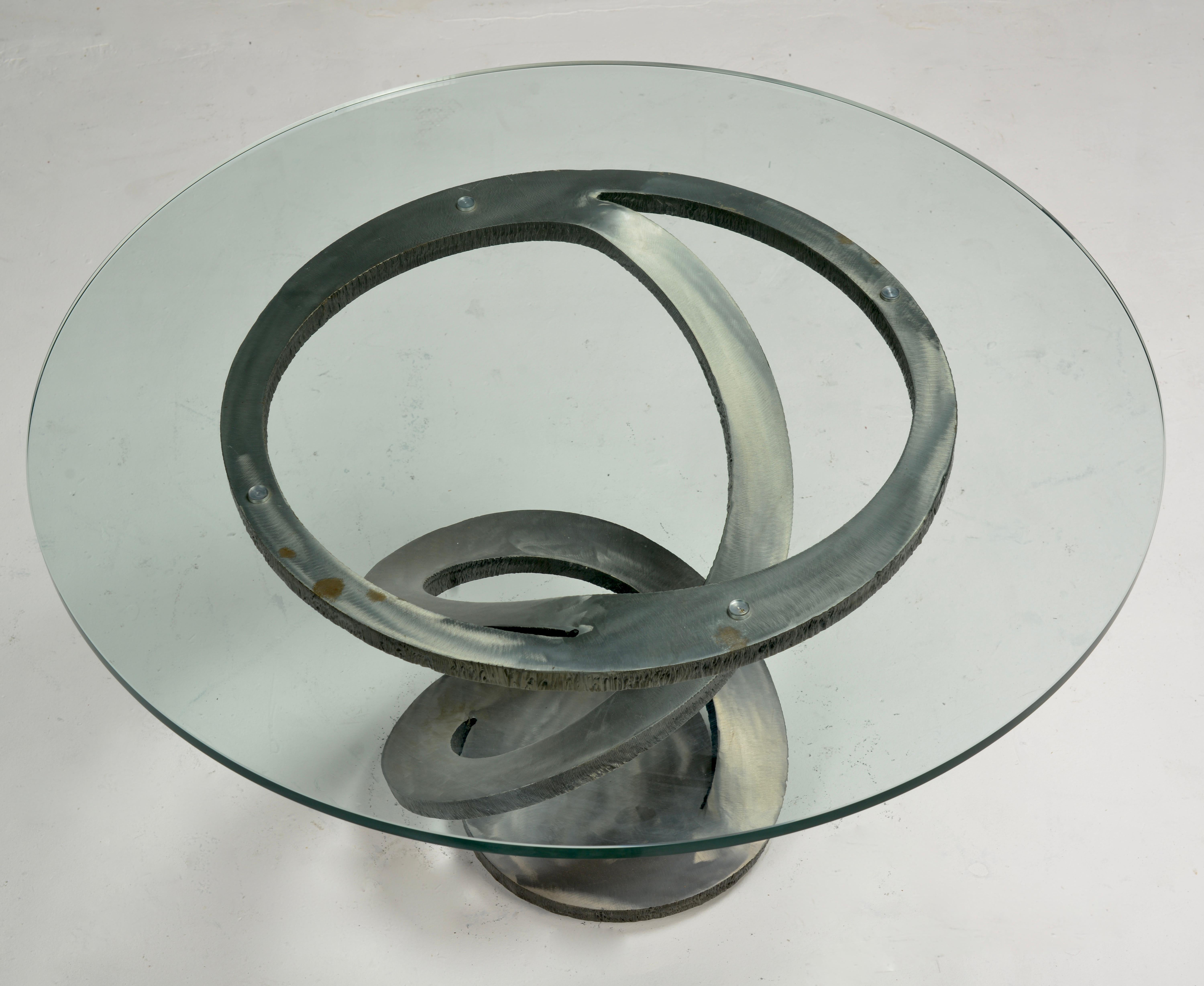 Table à manger  « Iron Flower » de Maurice Barilone, Roche Bobois ED. en vente 6