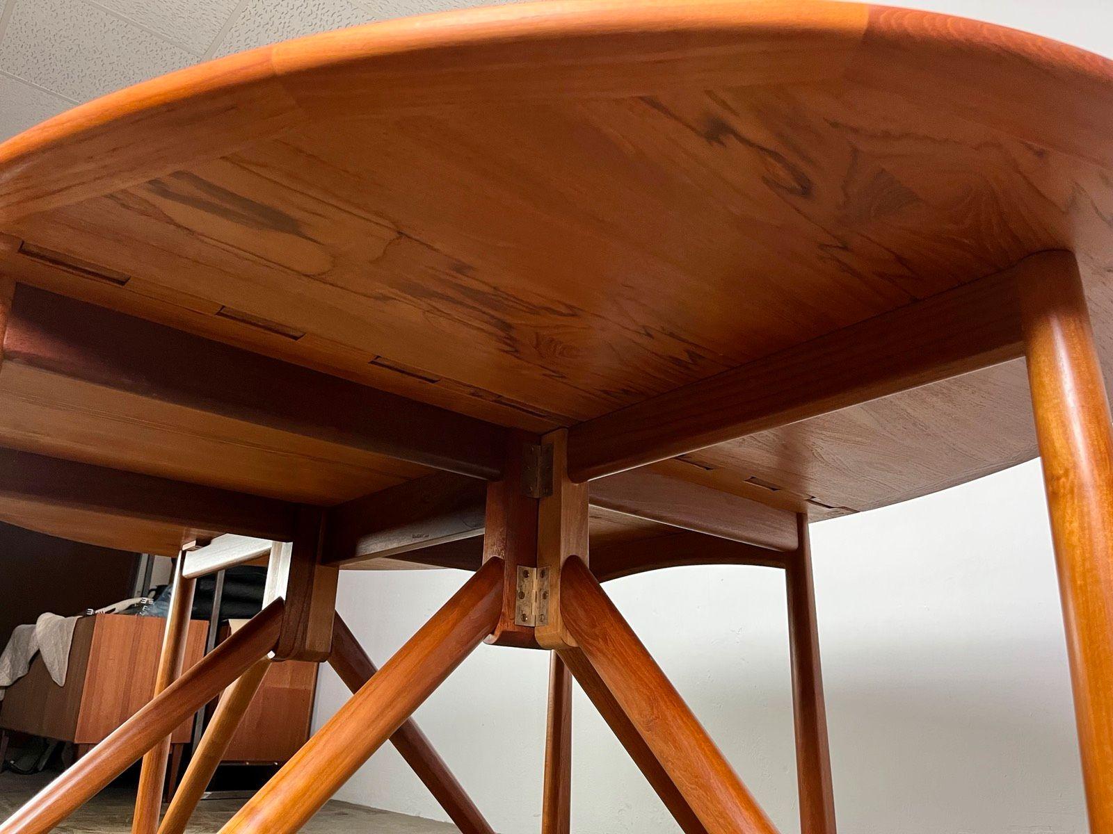 Table de salle à manger Kurt Østervig Gateleg Teck Moyen Siècle en vente 12