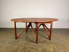 Tavolo da pranzo Kurt Østervig Gateleg Teak Metà Secolo