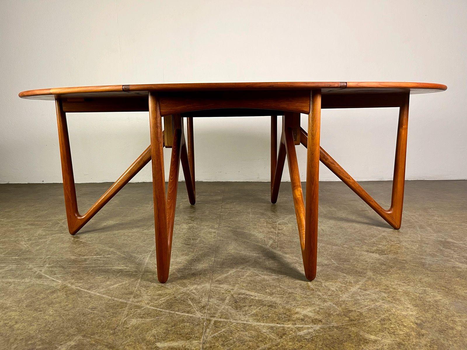 Table de salle à manger Kurt Østervig Gateleg Teck Moyen Siècle en vente 13