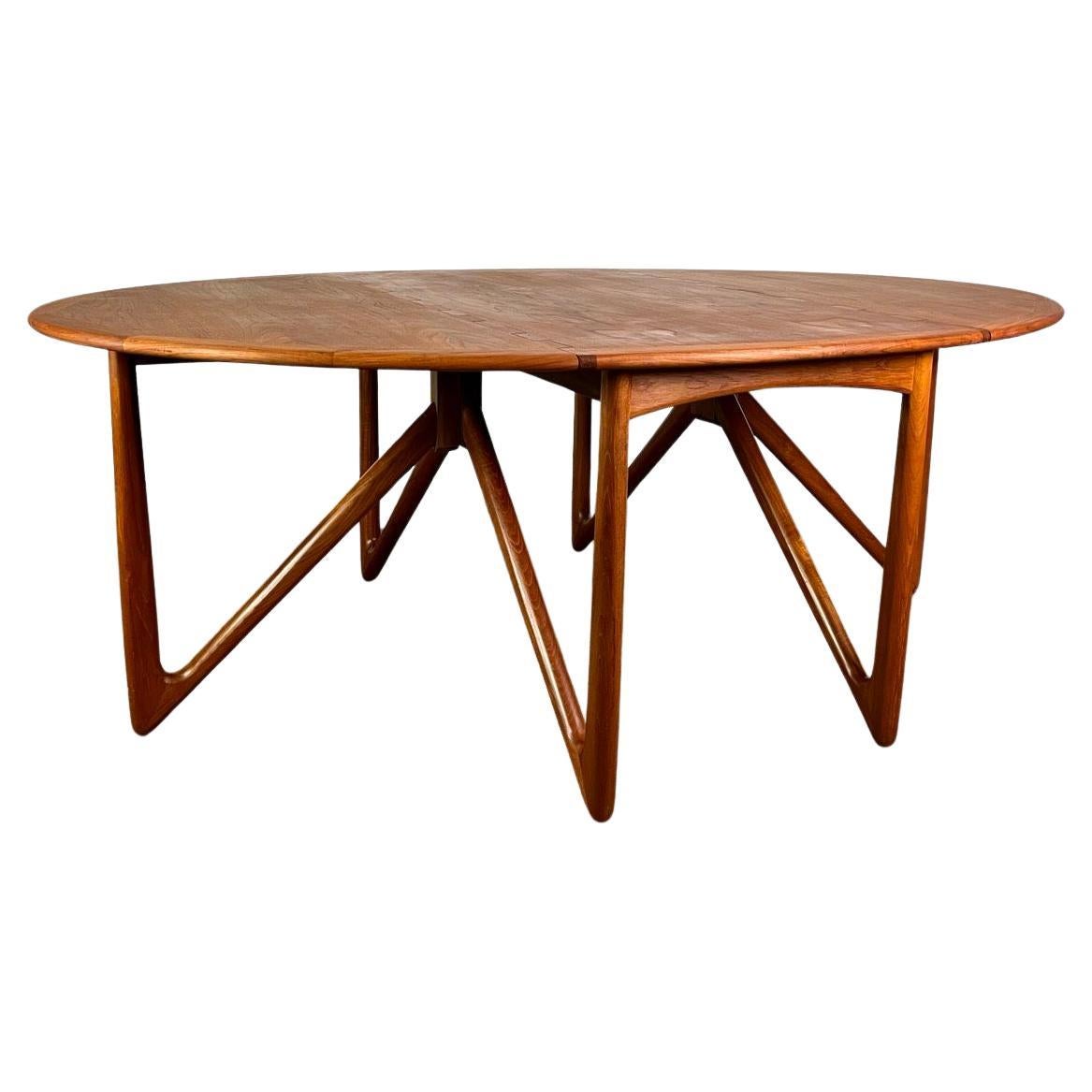 Table de salle à manger Kurt Østervig Gateleg Teck Moyen Siècle