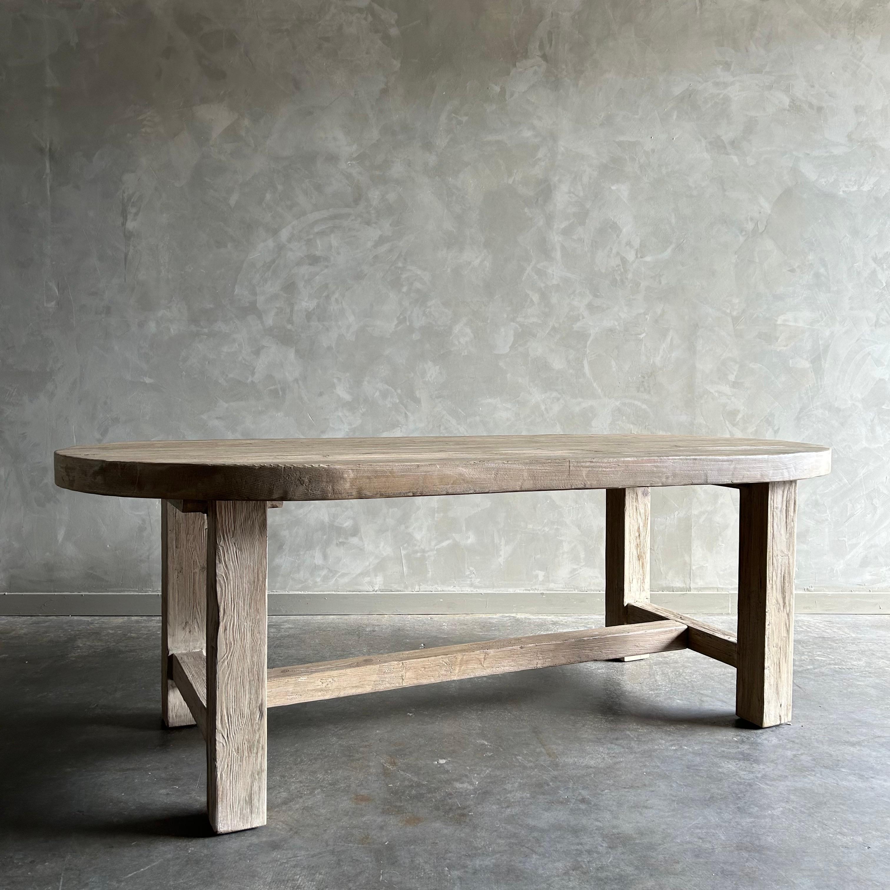 Dining Table Made from Solid Reclaimed Wood 86