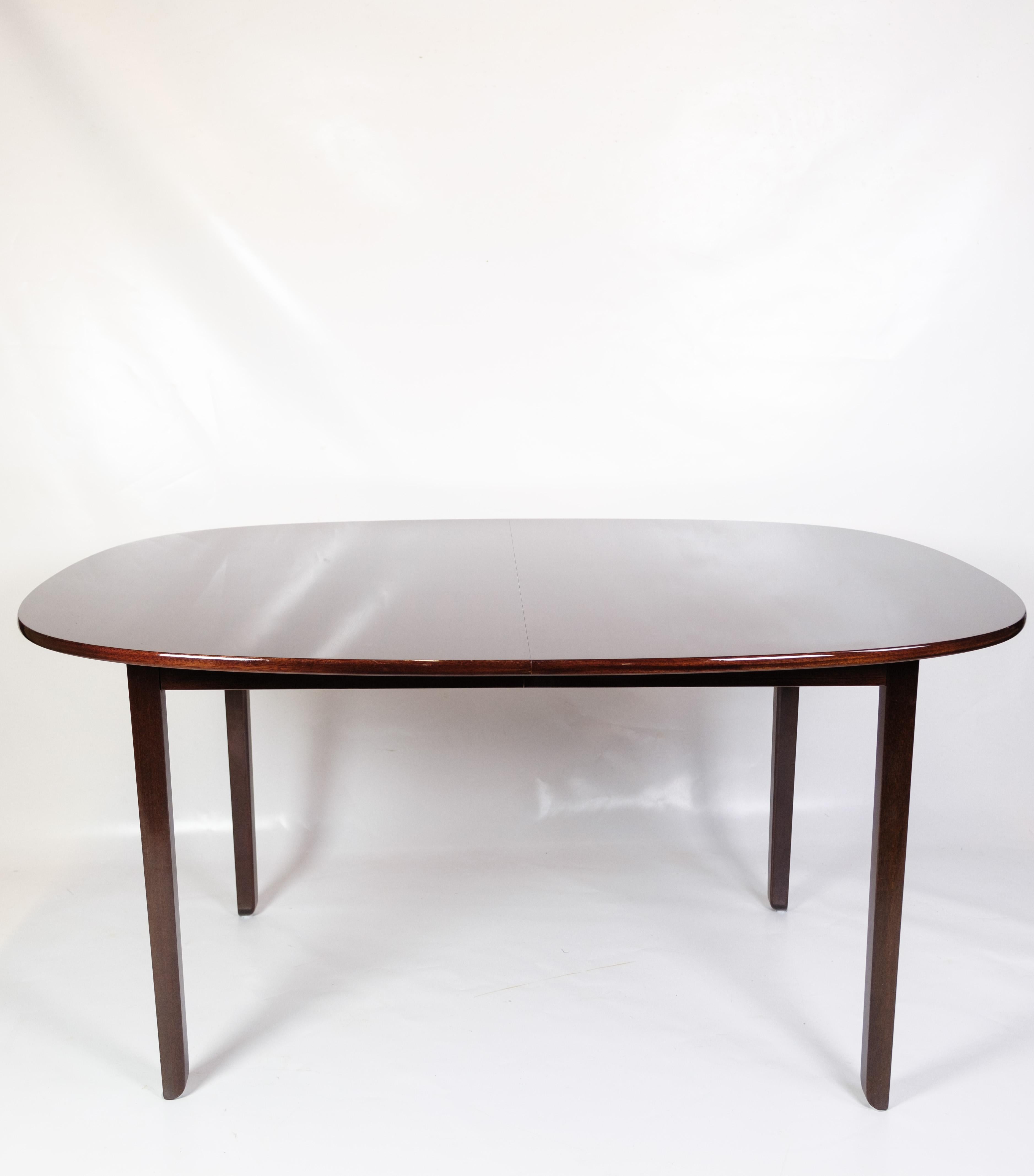 Danish Dining Table Made In Mahogany By Ole Wanscher For P. Jeppesen From 1960s For Sale