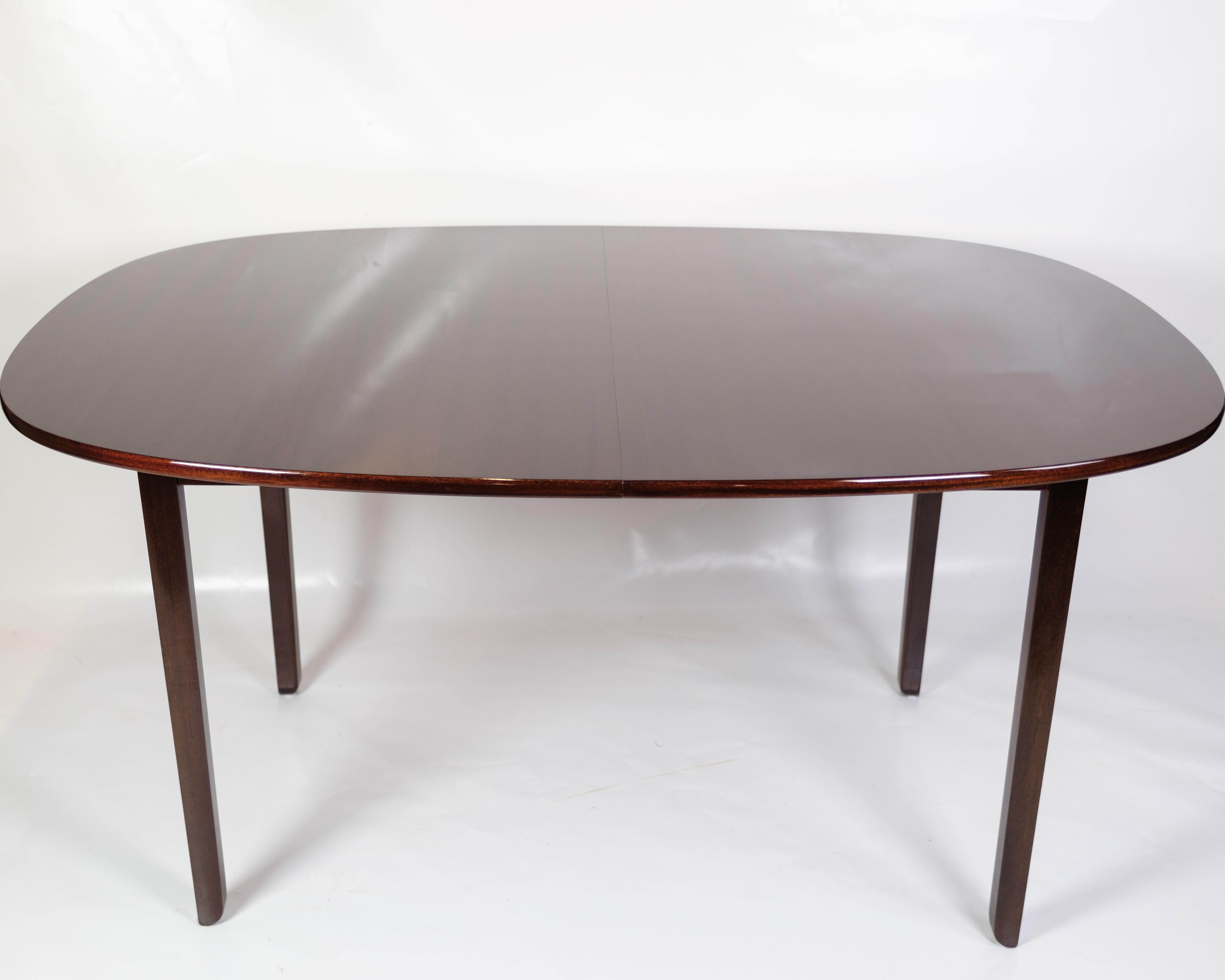 Mid-20th Century Dining Table Made In Mahogany By Ole Wanscher For P. Jeppesen From 1960s For Sale