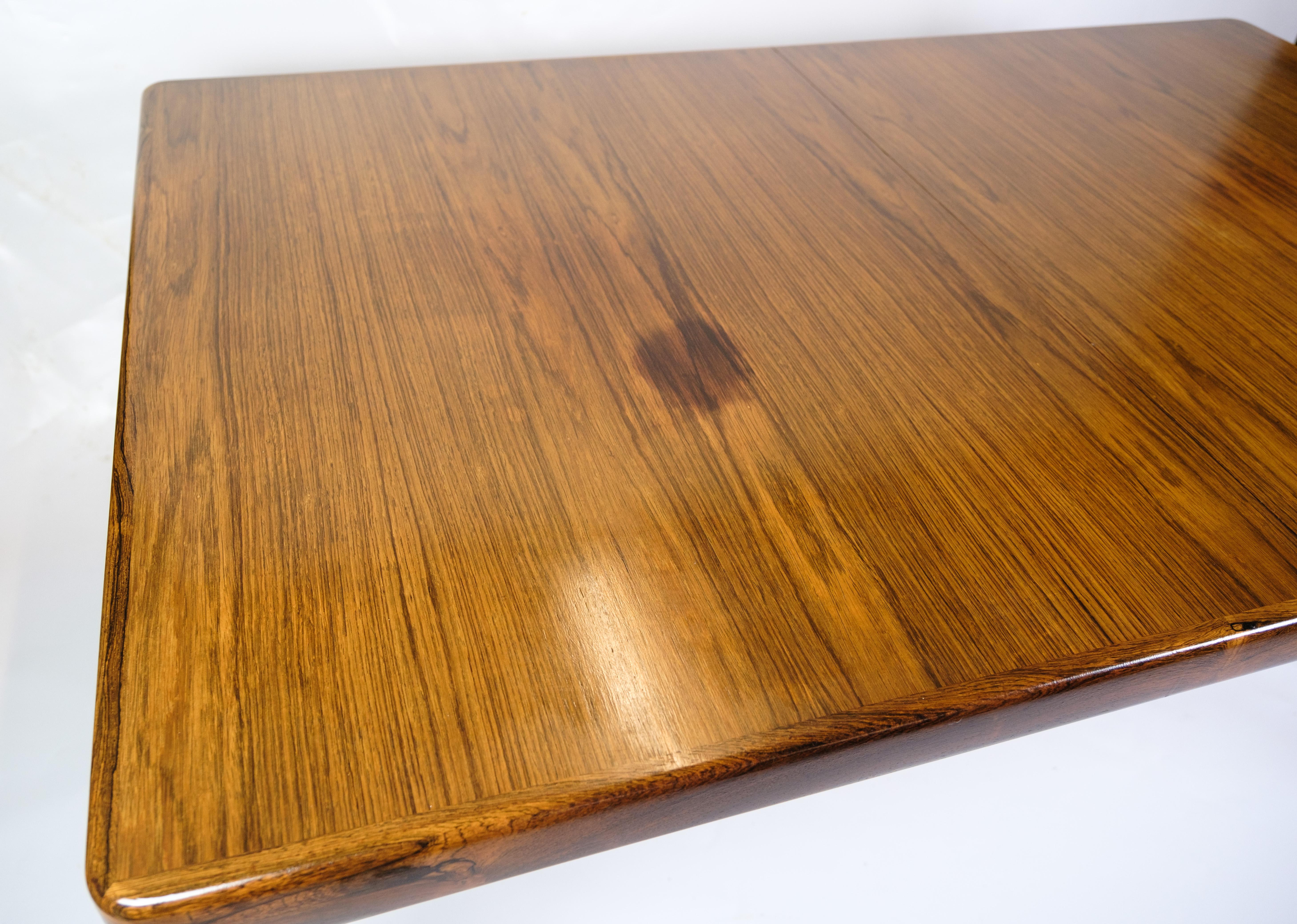 Mid-Century Modern Dining Table Made In Rosewood By Henry W. Klein Made By Bramin From 1960s For Sale