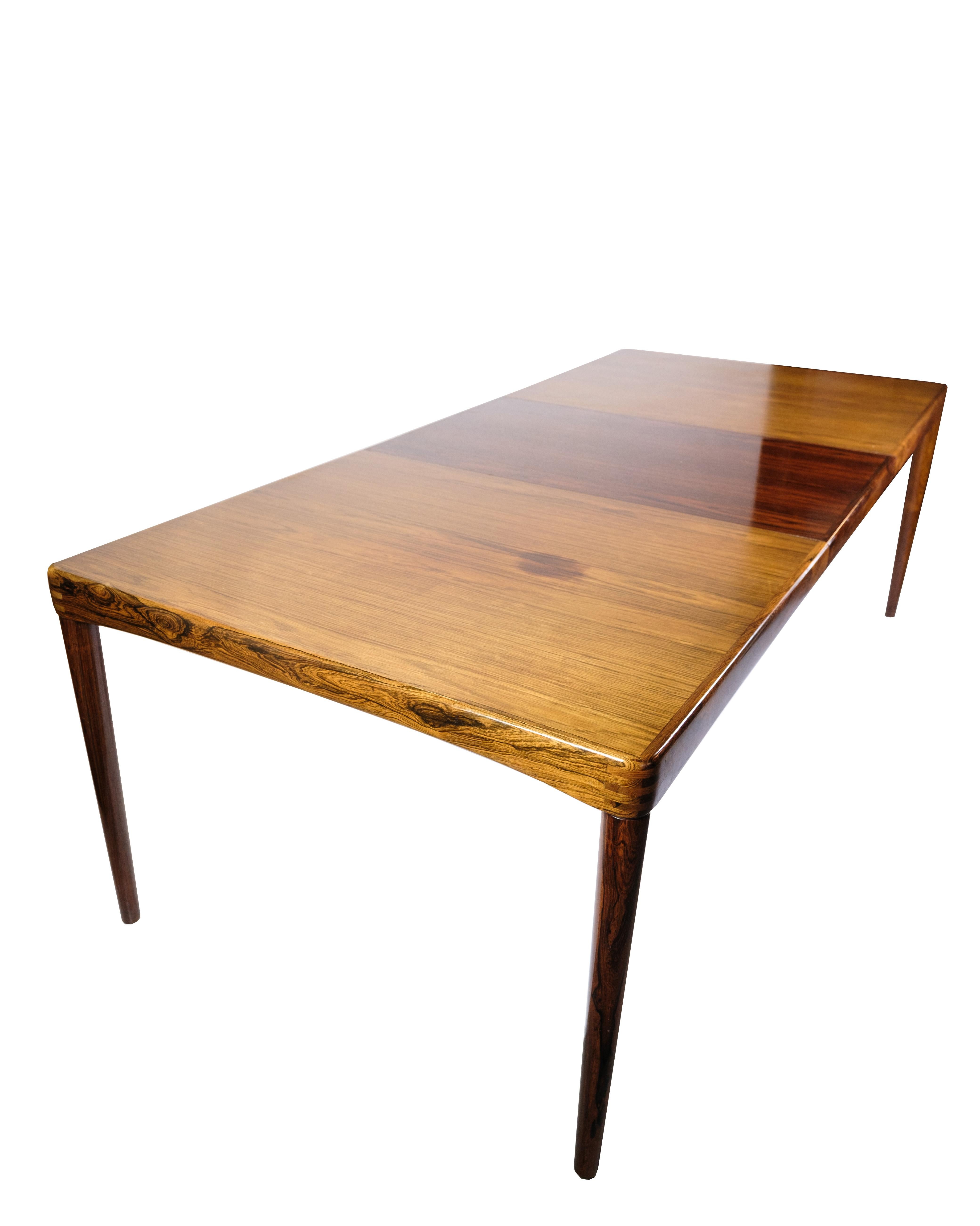 Dining Table Made In Rosewood By Henry W. Klein Made By Bramin From 1960s For Sale 1