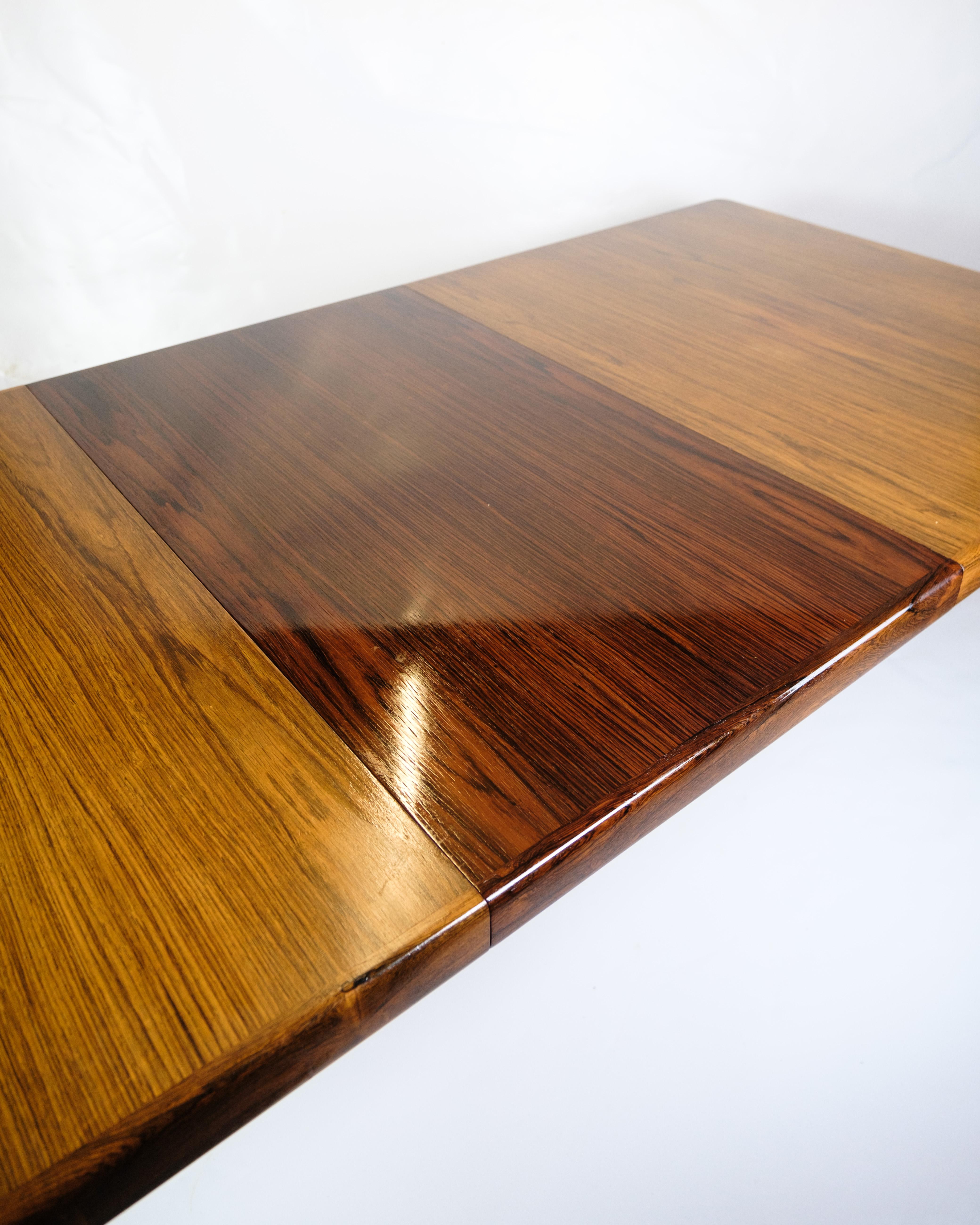 Dining Table Made In Rosewood By Henry W. Klein Made By Bramin From 1960s For Sale 2