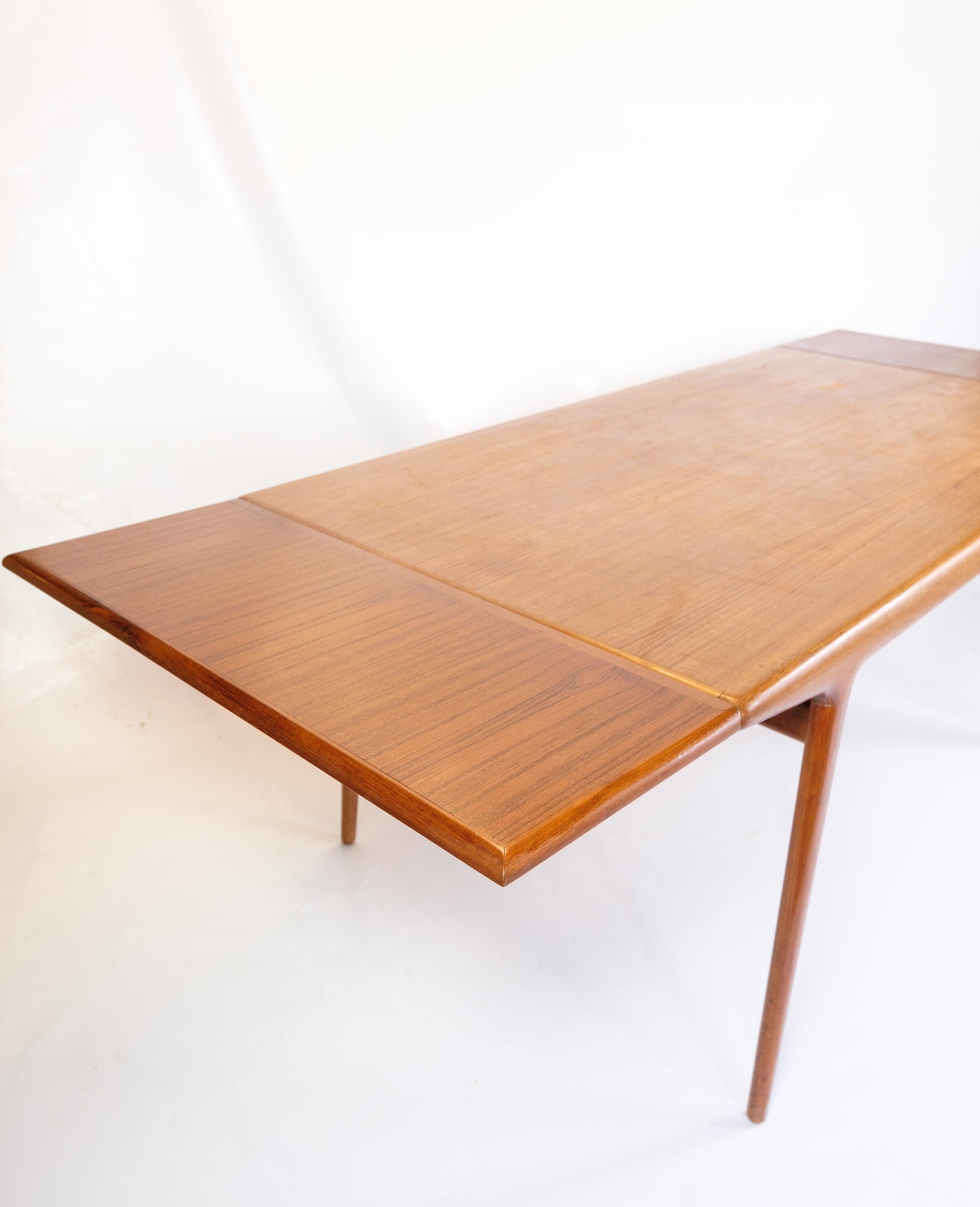 Mid-Century Modern Dining Table Made In Teak By Johannes Andersen For Uldum Furniture From 1960s