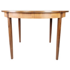 Mesa de comedor de teca con extensiones, diseño danés de los años 60