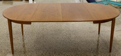 Dining Table Midcentury Teak Oval with 2 Leaves by Scovmand Andersen for Moreddi