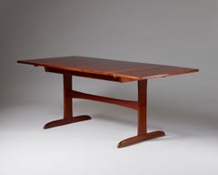 Josef Frank 'Model 1197' Svenskt Tenn Drop-Leaf Dining Table in Mahogany
