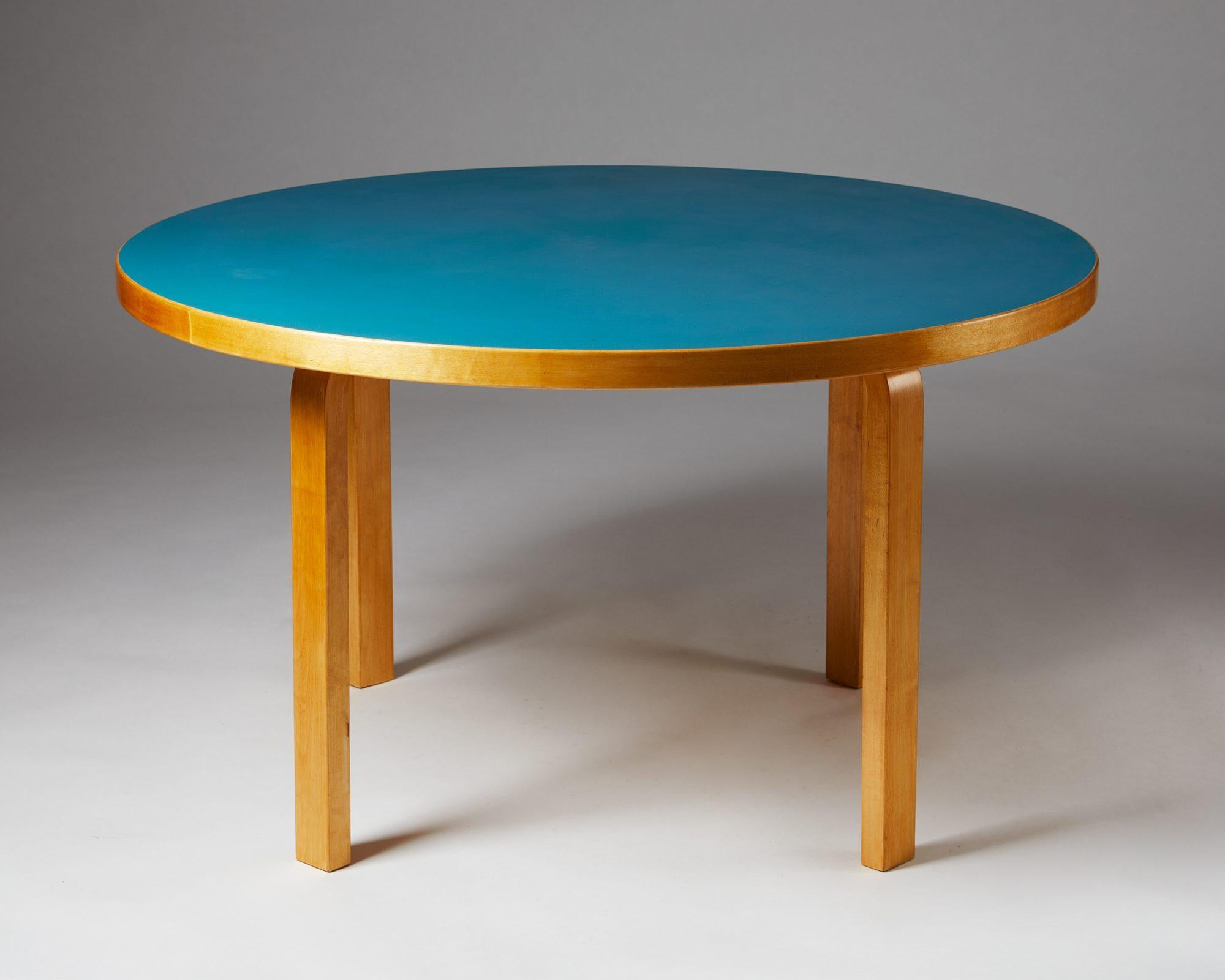 Mid-Century Modern Dining Table Model 91 Designed by Alvar Aalto, Finland, 1950's