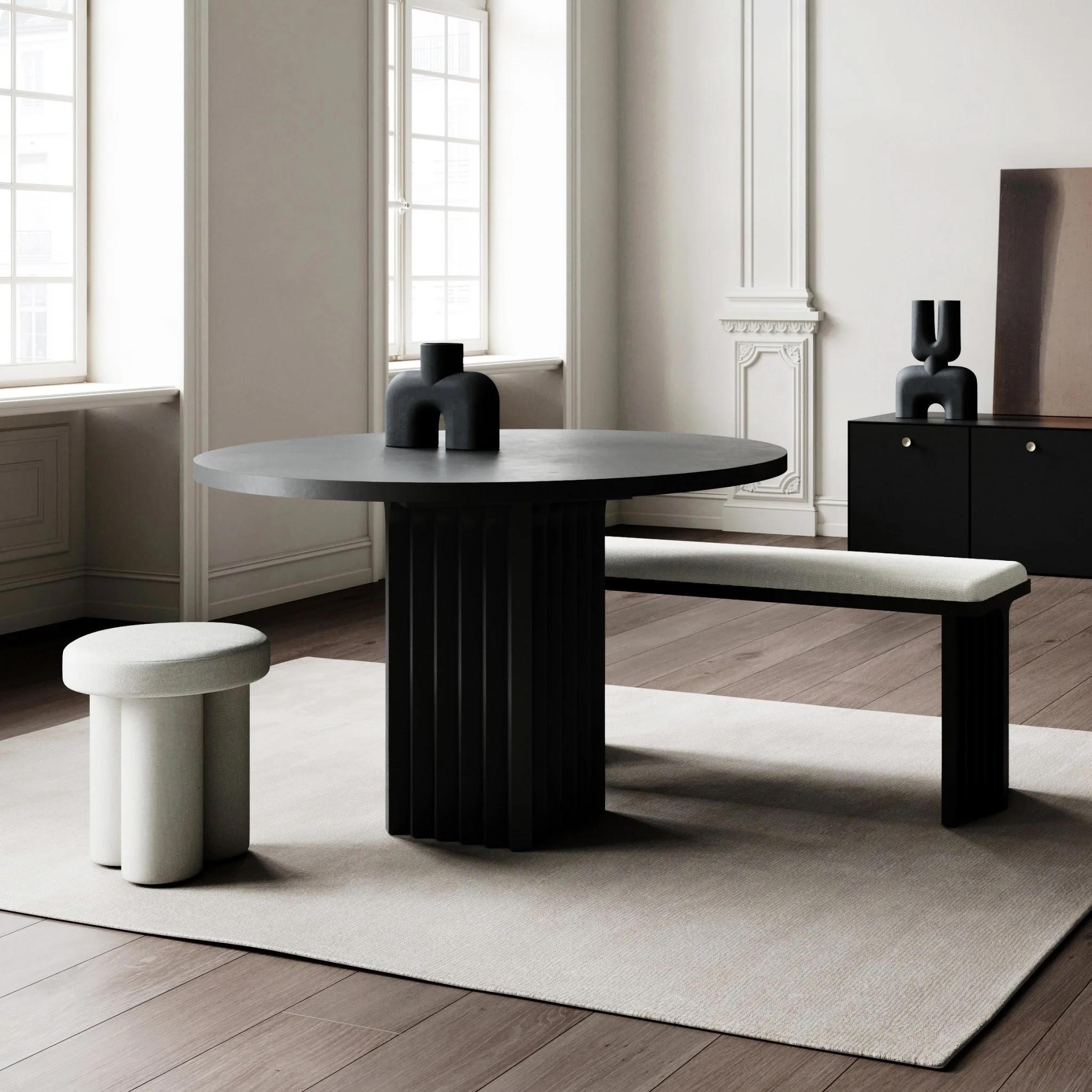 Art déco Table de salle à manger, The Pedestal Table, Model Arc, Art Deco Style, Contemporary Work. en vente