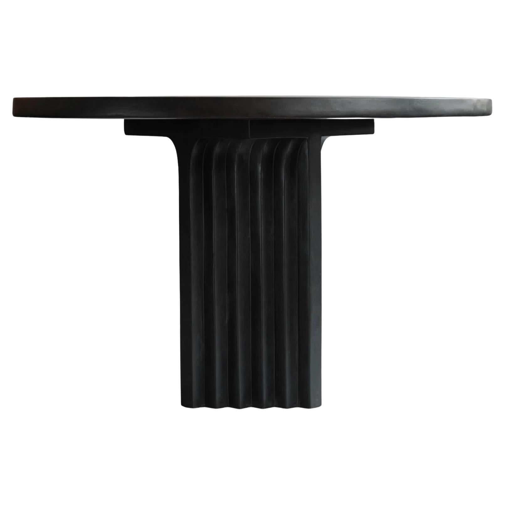 Table de salle à manger, The Pedestal Table, Model Arc, Art Deco Style, Contemporary Work.