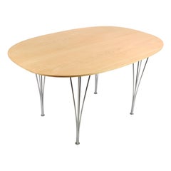 Dining Table, Model B611, Oak, Piet Hein, Fritz Hansen, 1968