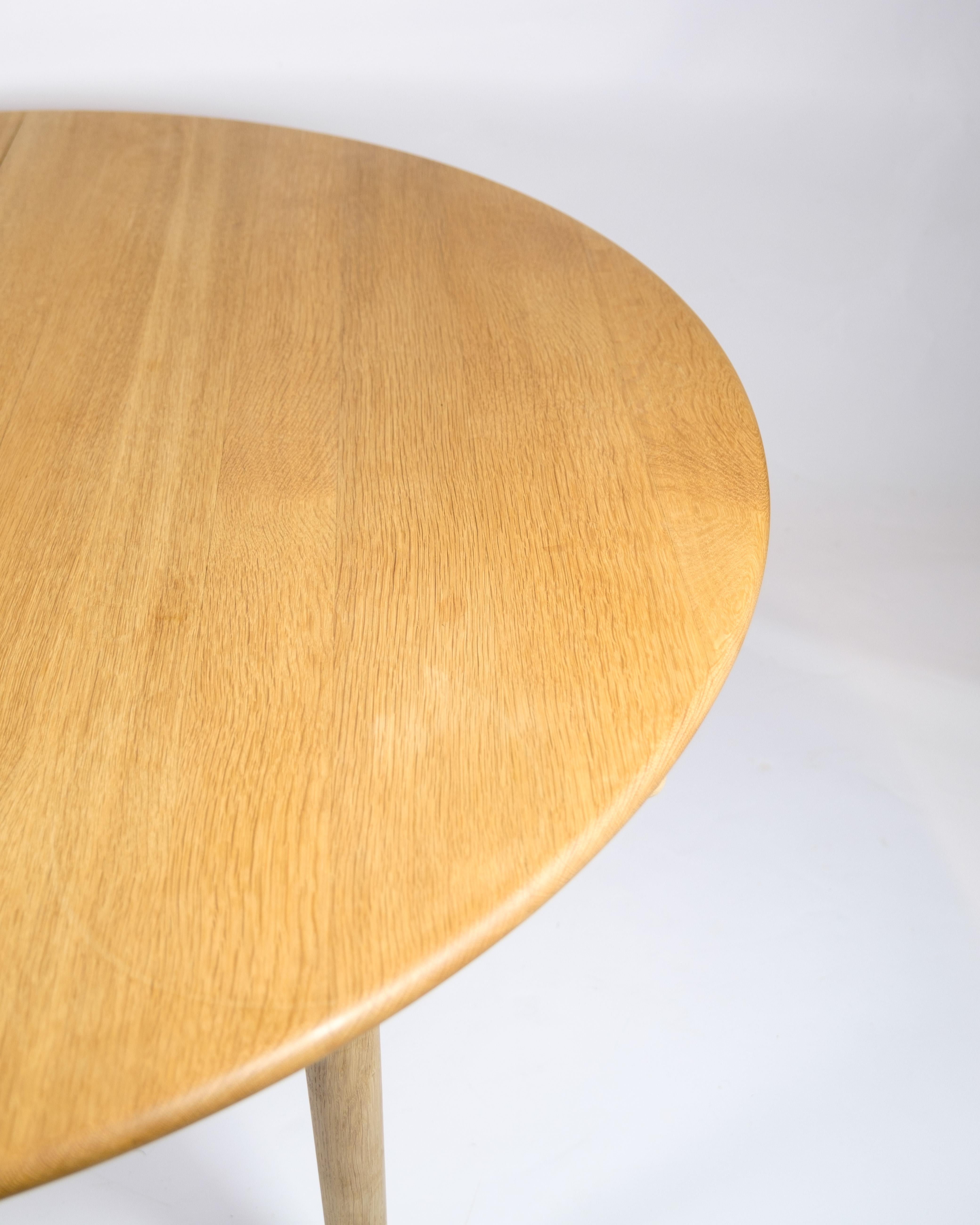 Mid-Century Modern Dining Table Model PP70 Made In Light Oak By Hans J. Wegner For PP Furniture