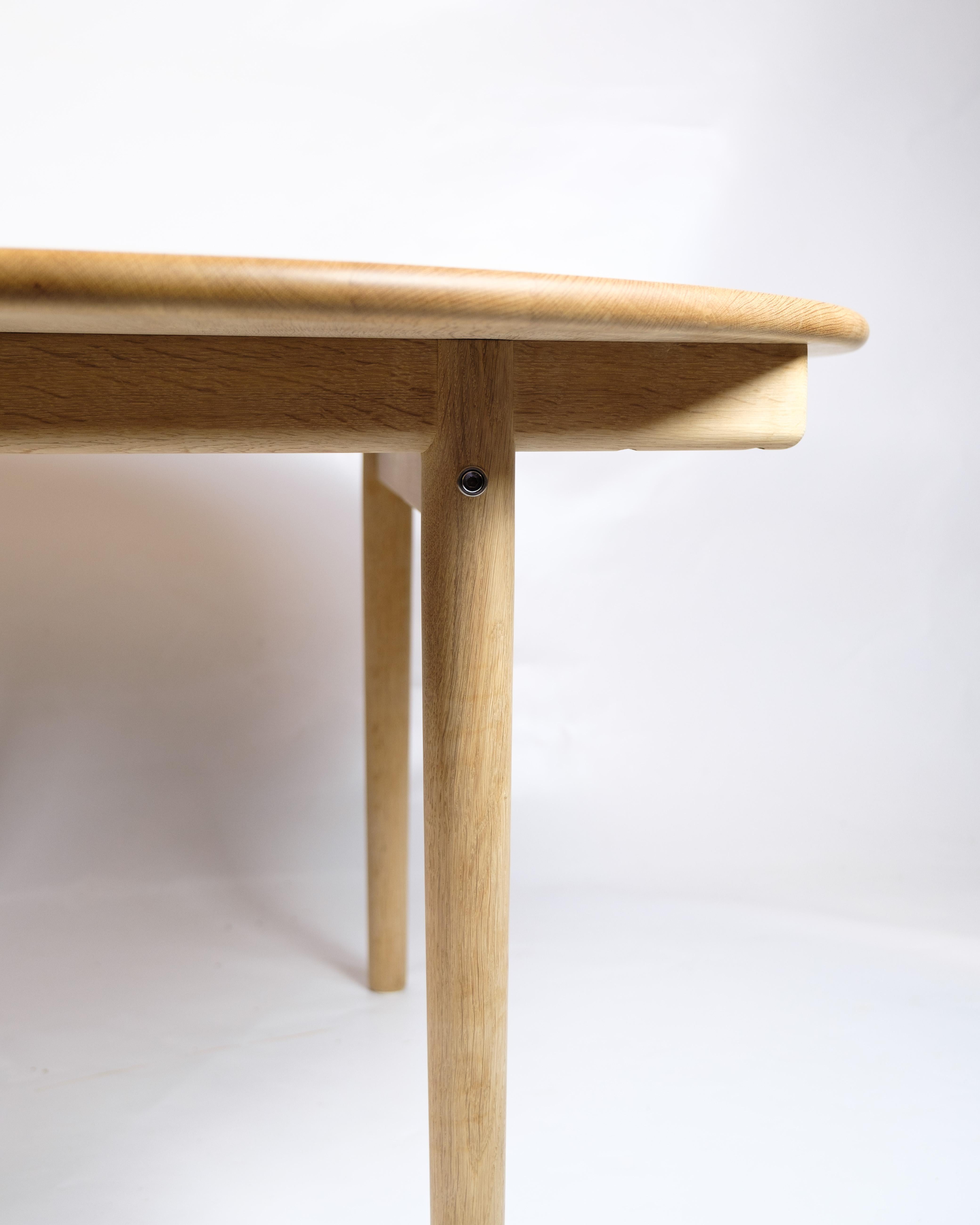 Danish Dining Table Model PP70 Made In Light Oak By Hans J. Wegner For PP Furniture