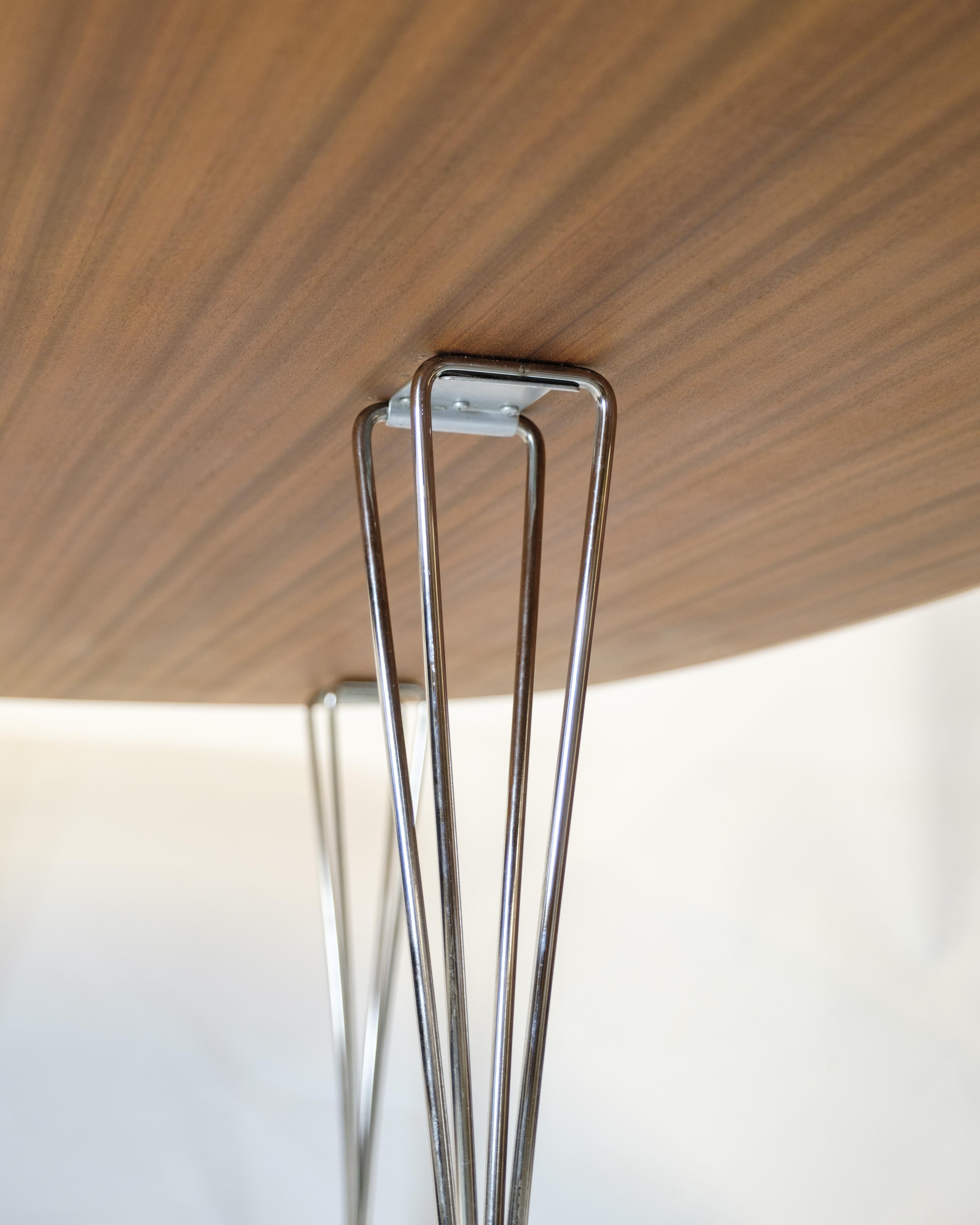 Mesa de comedor Modelo Superellipse En Roble Y Con Borde De Aluminio Por Bruno Mathsson en venta 2