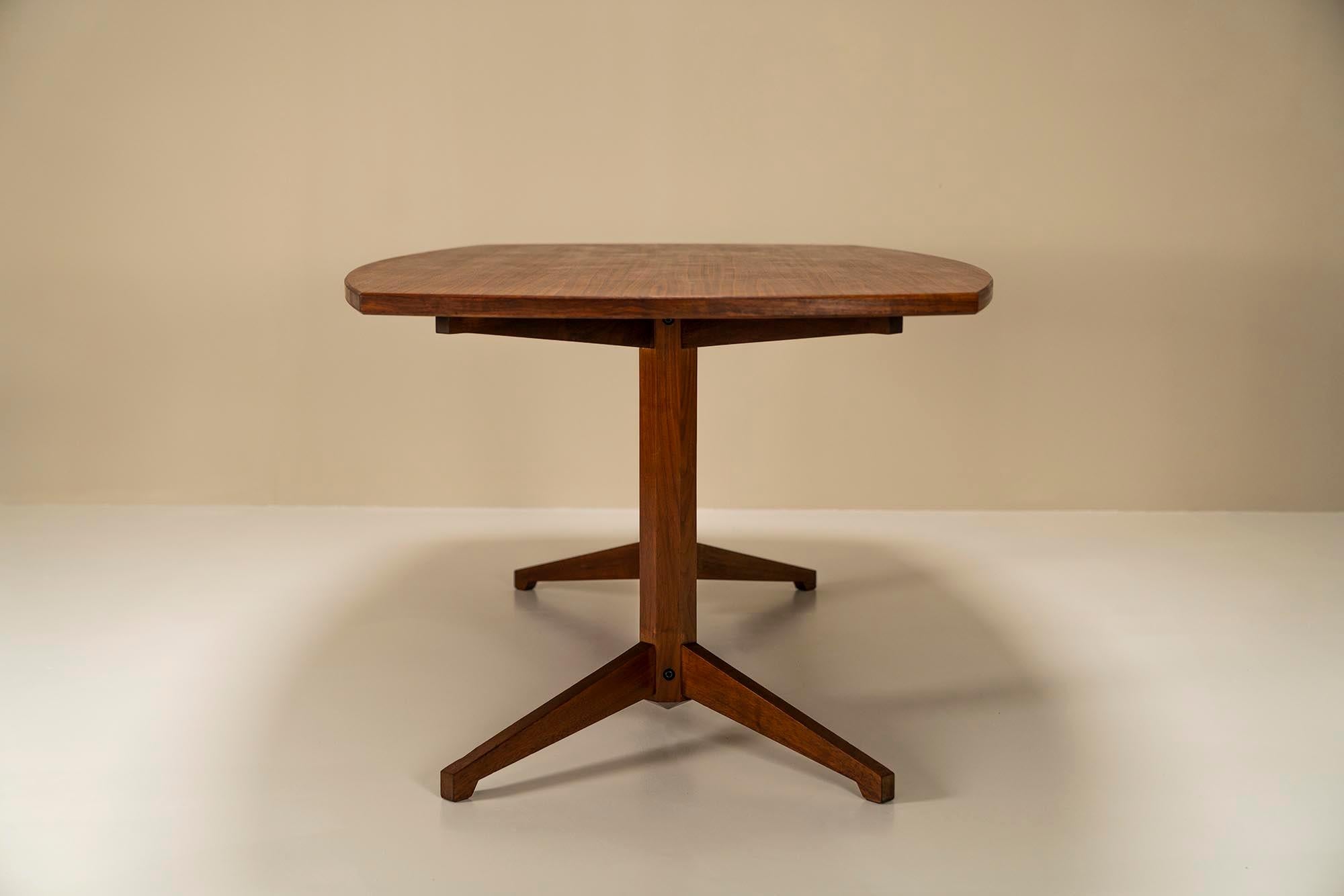Dining Table, Model TL22, in Mahogany by Albini & Helg for Poggi, Italy 1958 In Good Condition For Sale In Hellouw, NL