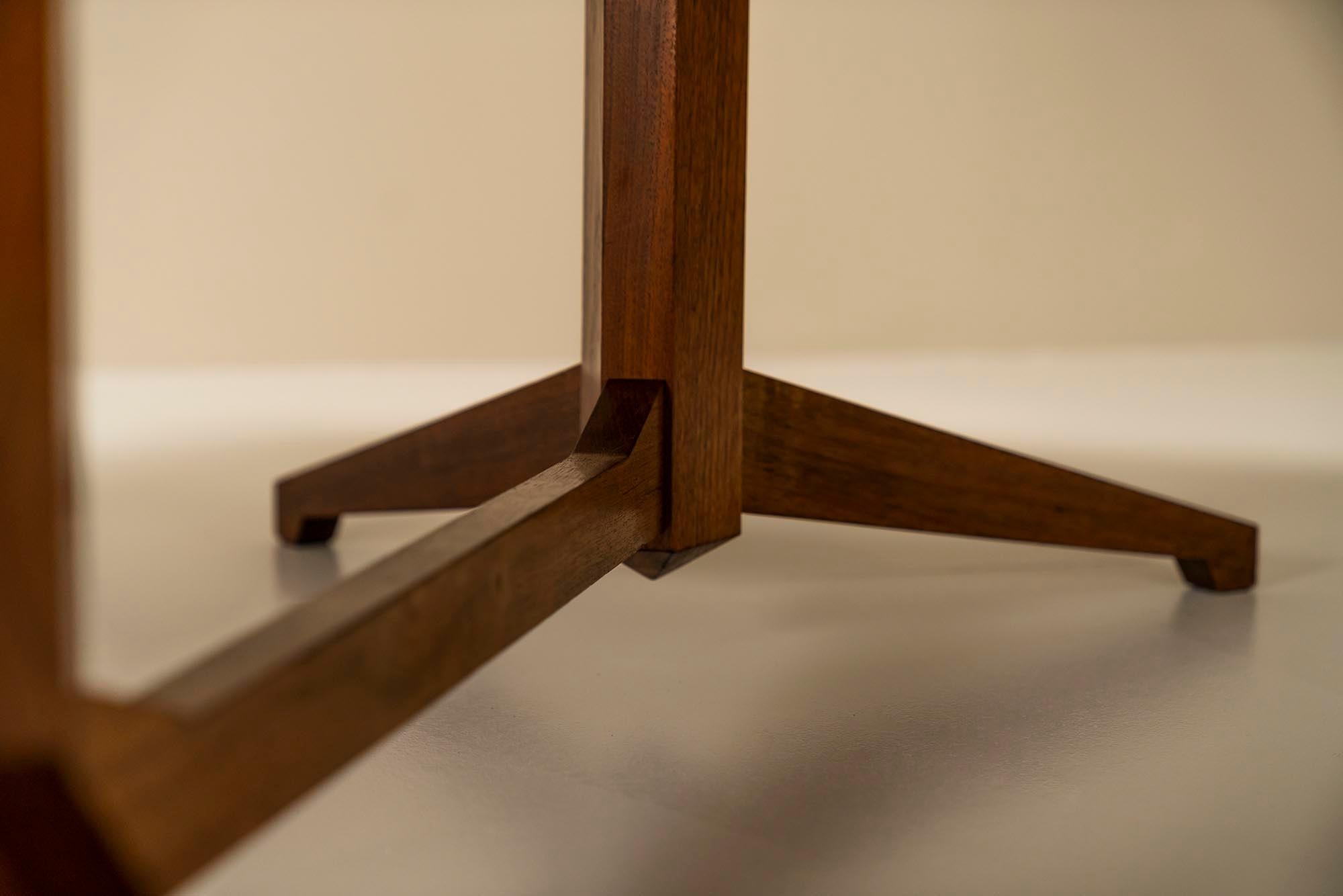 Dining Table, Model TL22, in Mahogany by Albini & Helg for Poggi, Italy 1958 For Sale 1