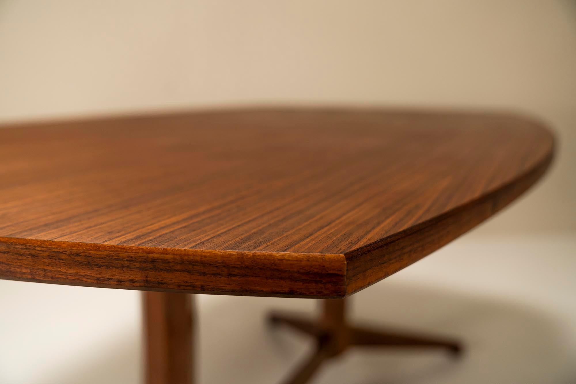 Dining Table, Model TL22, in Mahogany by Albini & Helg for Poggi, Italy 1958 For Sale 2