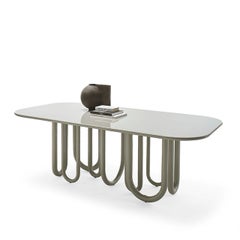 Dining table Mogg MEDUSA design DSIGNIO - Glossy lacquered W 260 cm 102.36 inch