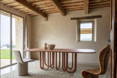 Dining table Mogg MEDUSA design DSIGNIO - Terracotta W 220 cm 86.6 inch