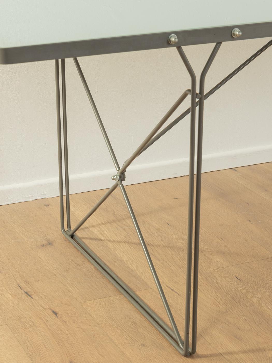 Metal Dining table MOMENT, Niels Gammelgaard For Sale