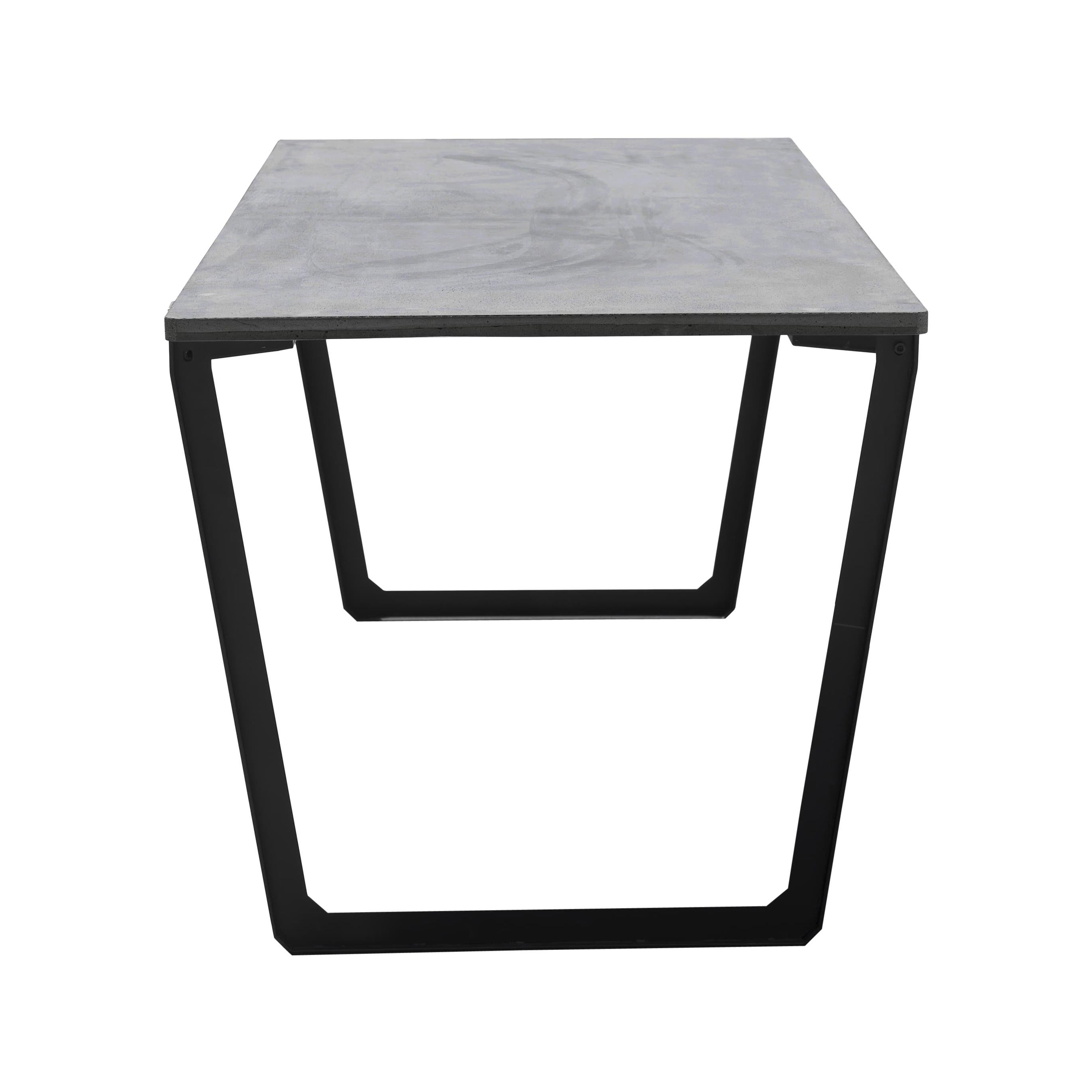 Dining Table 'Nian' Made of Concrete and Steel (180cm) For Sale
