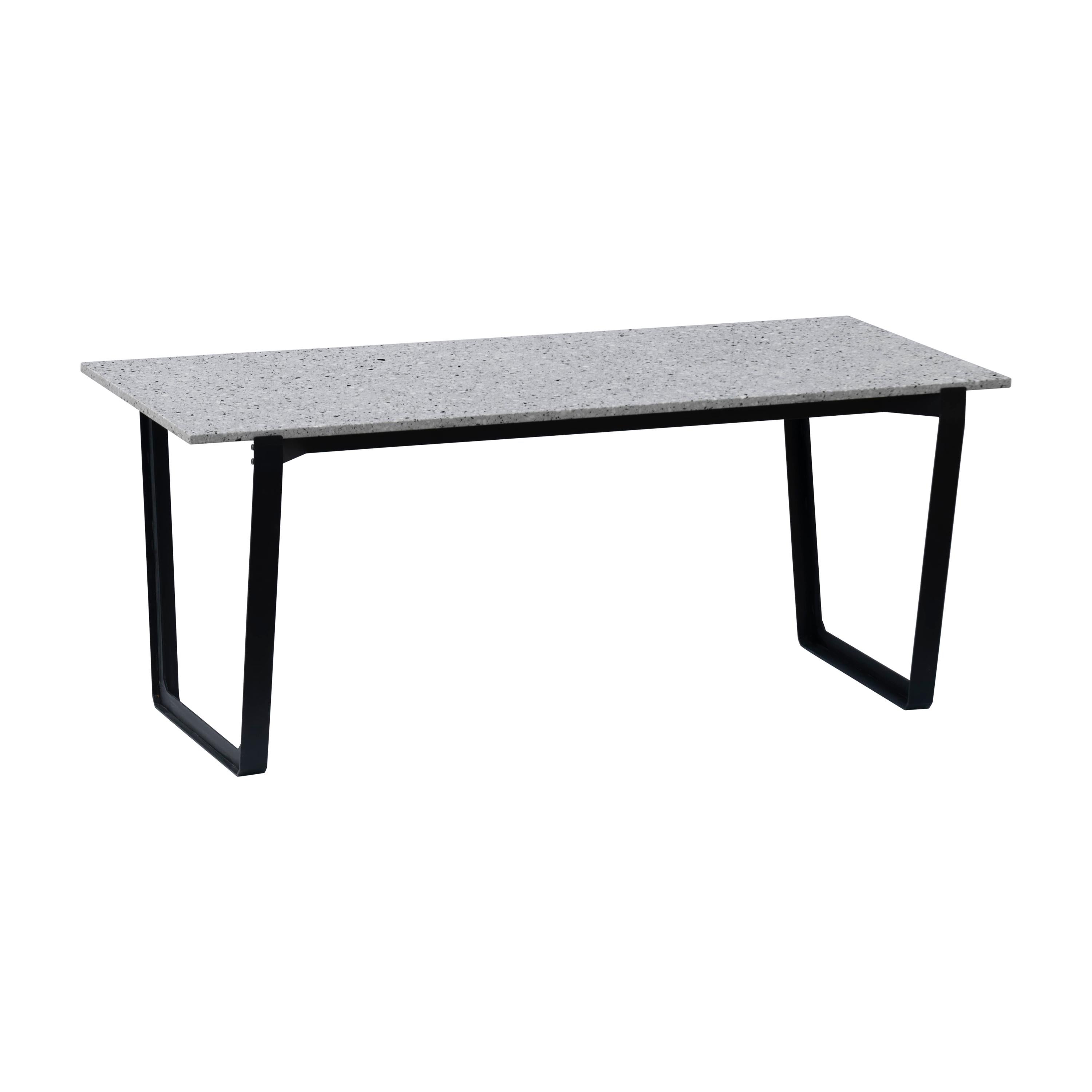 Dining Table 'Nian' Made of Terrazzo and Steel For Sale