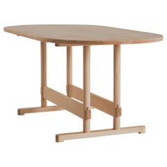 Dining Table No. 2 by Campagna Modern Minimal Shaker Inspired Wood Trestle Table