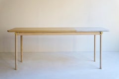 Contemporary Marble and White Oak Dining Table - Dining Table ONE THIRD