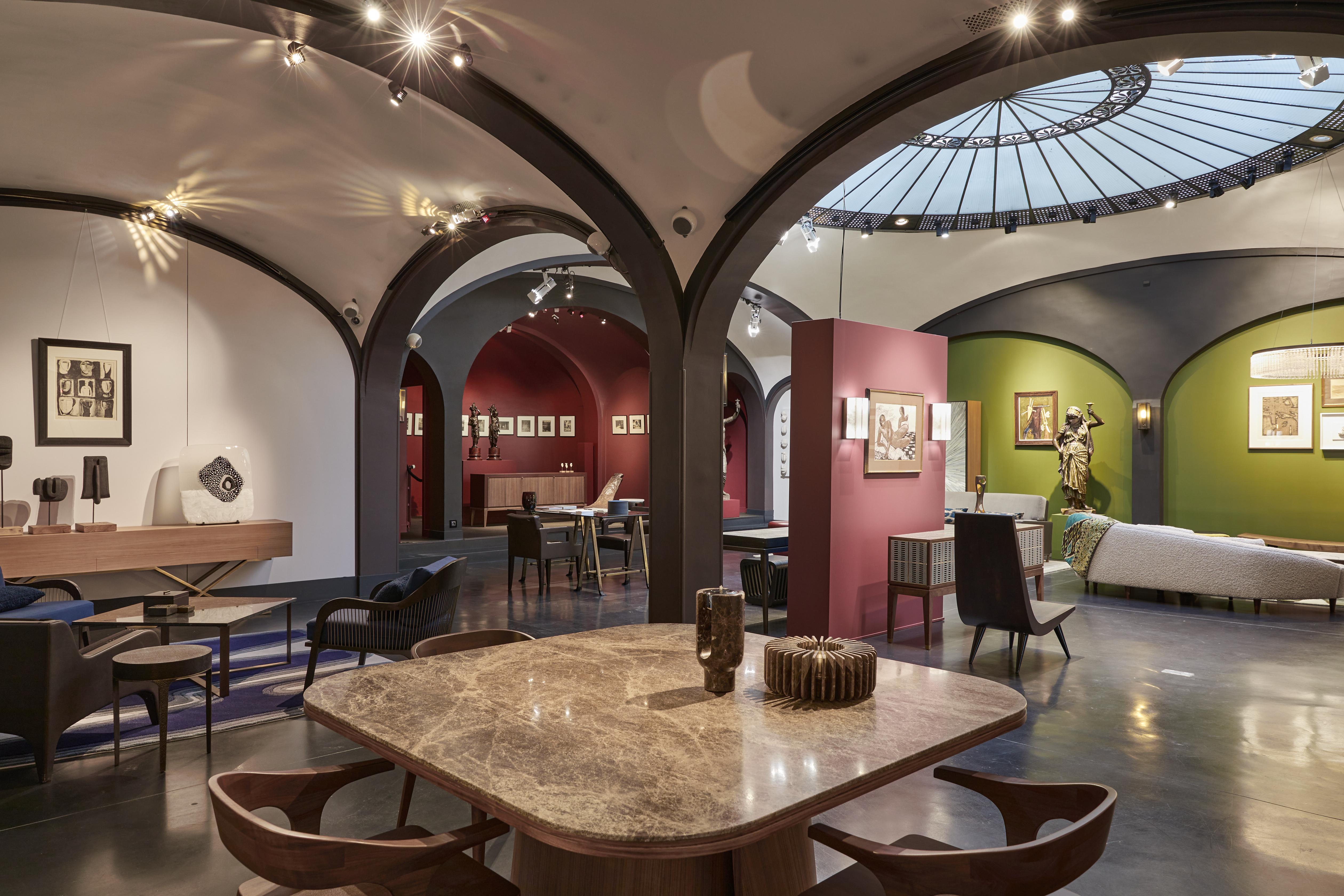 Dining Table, OOMA, by Reda Amalou, 2020, Calacatta Marble, 160 cm For Sale 5