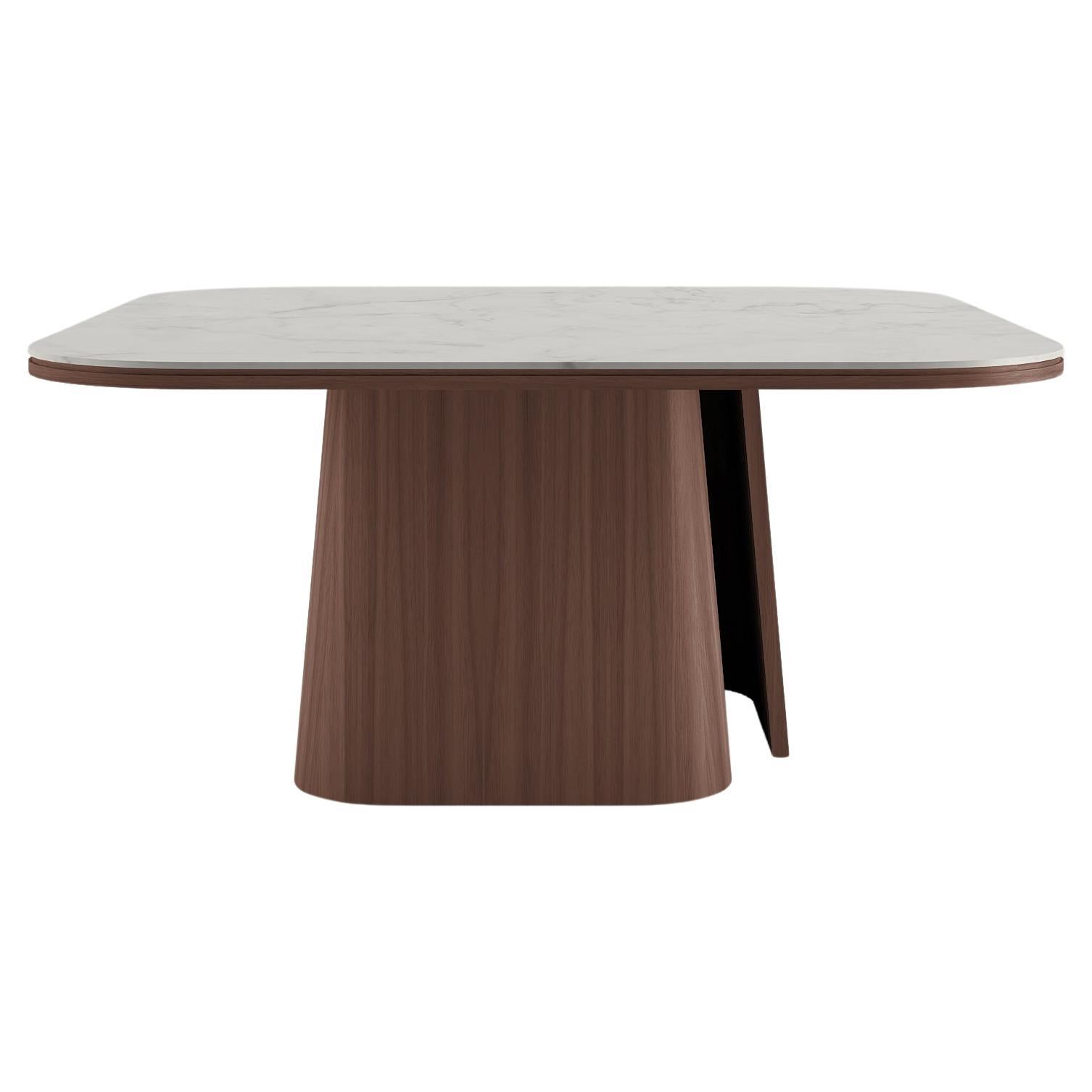 Modern Dining Table, OOMA, by Reda Amalou, 2020, Calacatta Marble, 160 cm For Sale
