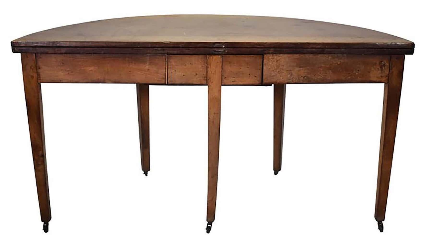 Dining Table or Demilune, Louis XVI, 19th Century In Fair Condition In New Orleans, LA
