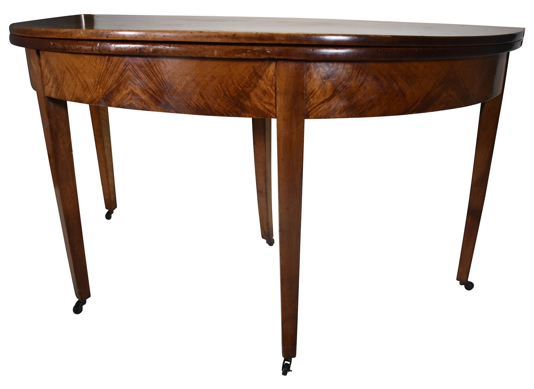 Dining Table or Demilune, Louis XVI, 19th Century In Fair Condition For Sale In New Orleans, LA