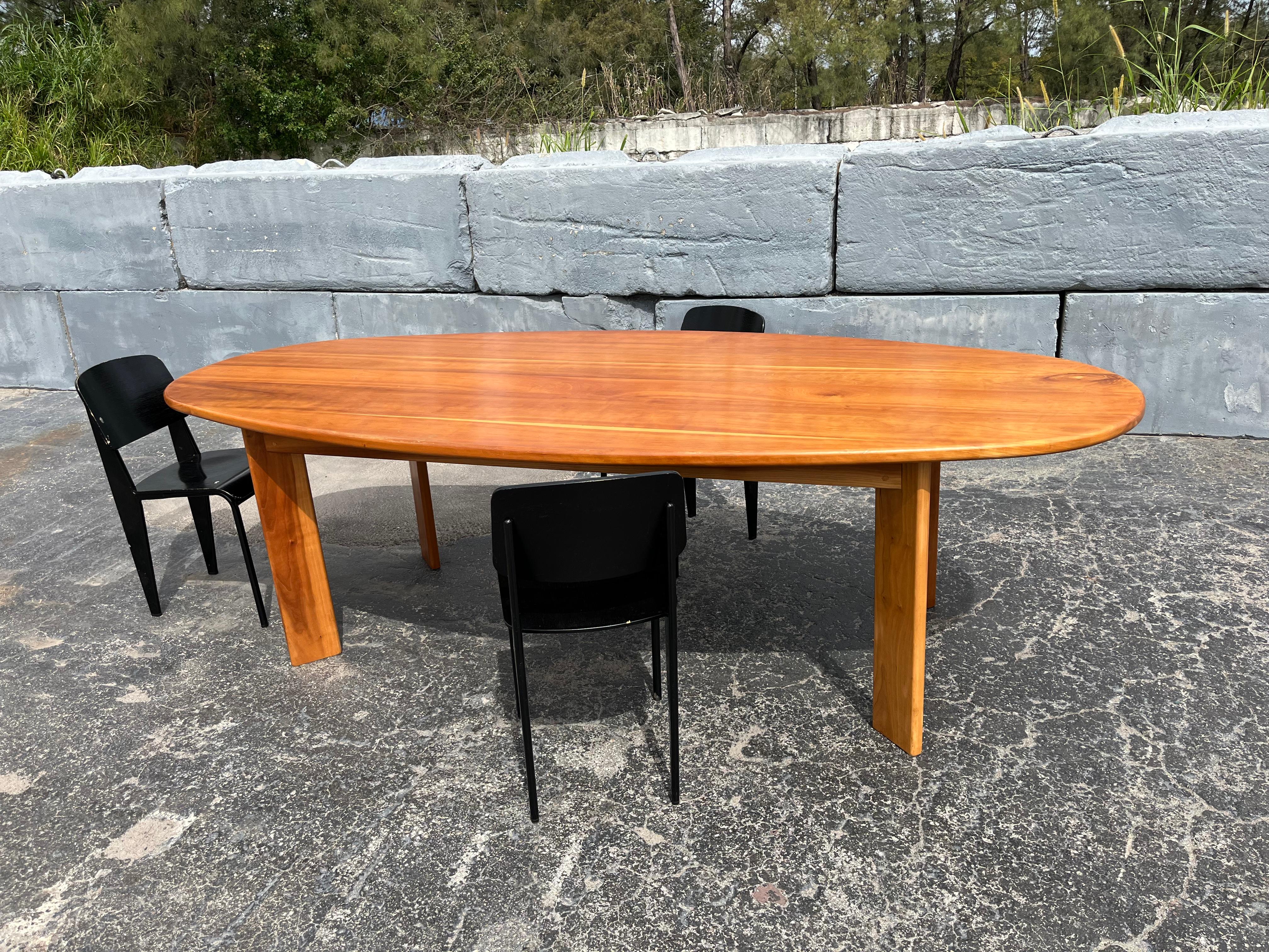 Late 20th Century Dining Table or Desk in the Manner of Charlotte Perriand For Sale
