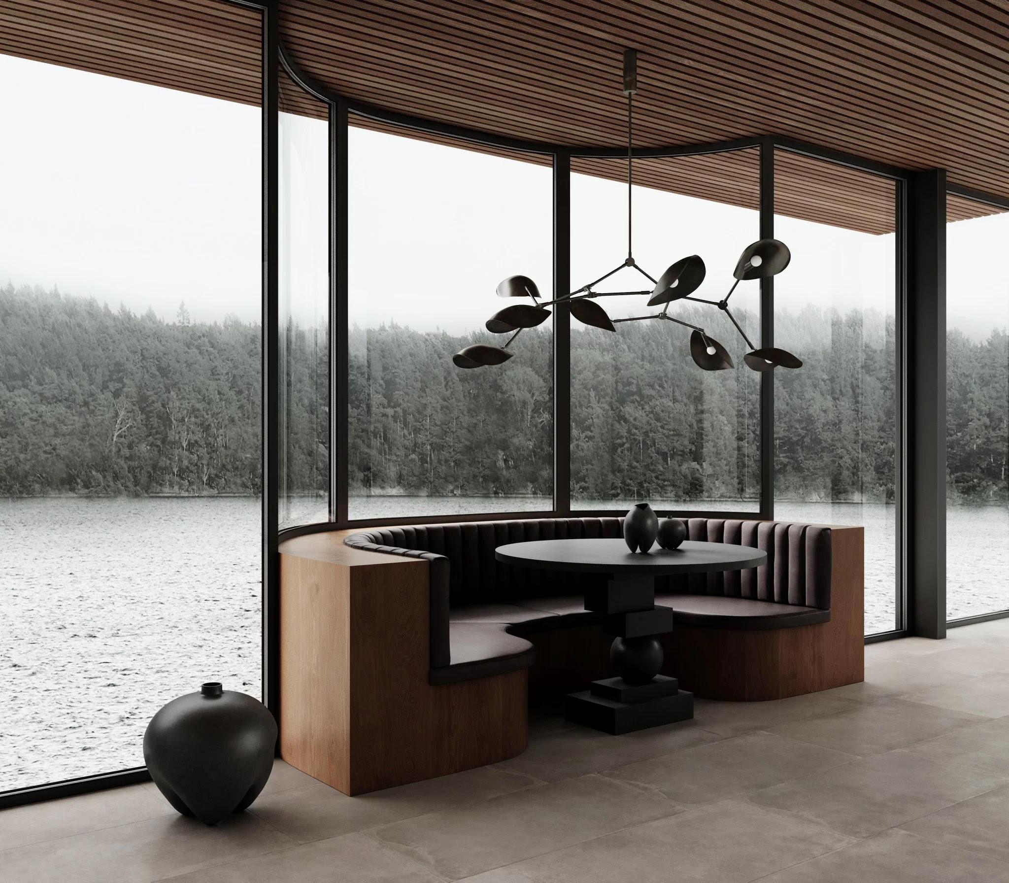 Table de salle à manger, The Pedestal Table, Artist Model, Fiber Concrete, Contemporary Work. en vente 4